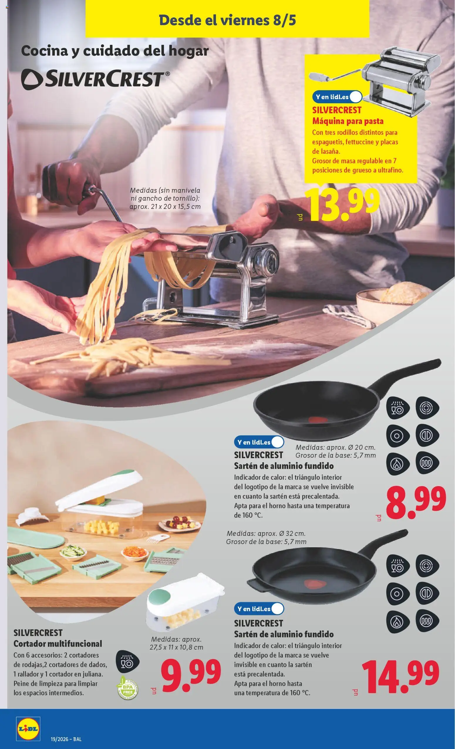 Lidl folleto de bazar │ válido desde el 04.05.2026 | Página: 22 | Productos: El horno, Pasta, Horno, Cocina