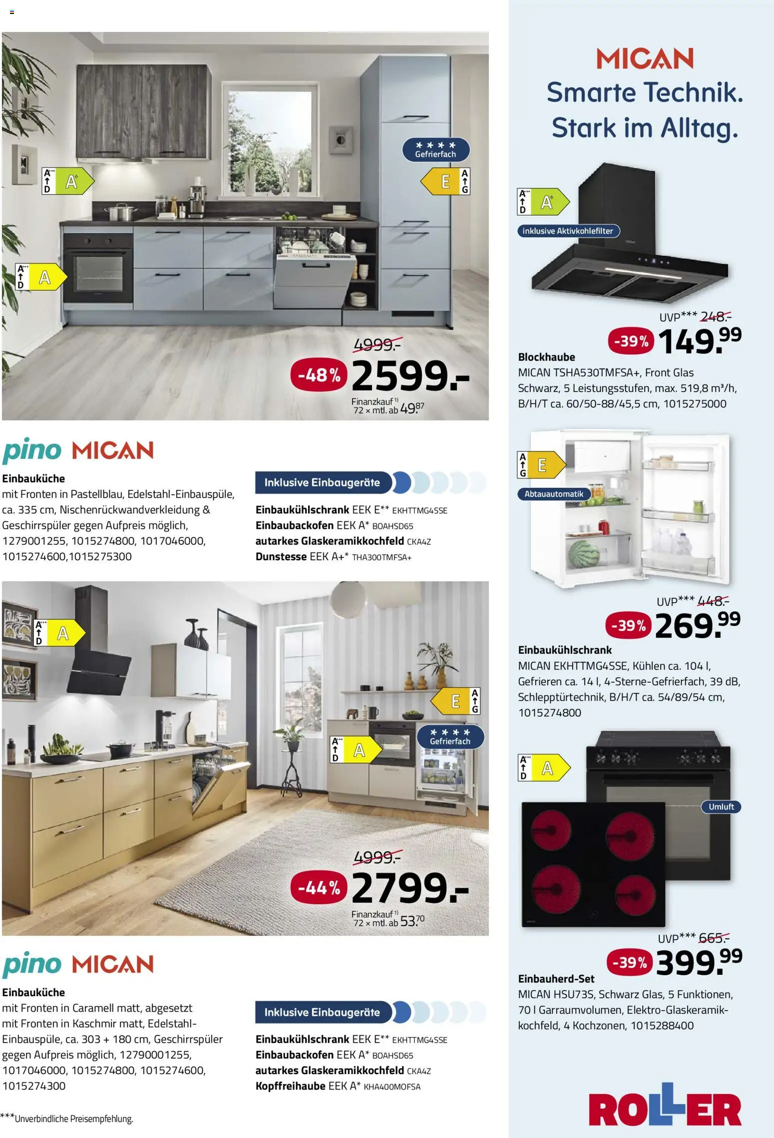 Roller Deine Küche 2026 – gültig ab 19.03.2026 | Seite: 27 | Produkte: Geschirrspüler, Einbauküche