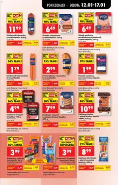 Pogląd oferty "Kiełbasa Krakowska Kraina Wędlin, 400 g, Kiełbasa Krakowska, 400 g" - ważna od 12.01.2026 | Strona: 43