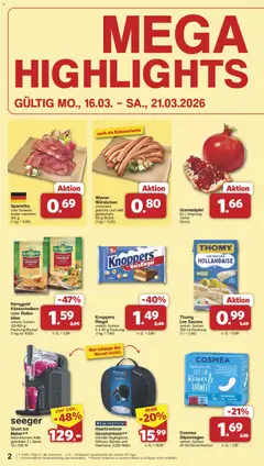 Famila Nordwest Prospekt 	 ab 16.03.2026 gültig | Seite: 2 | Produkte: Wiener wurstchen, Käse, Duft, Bürste