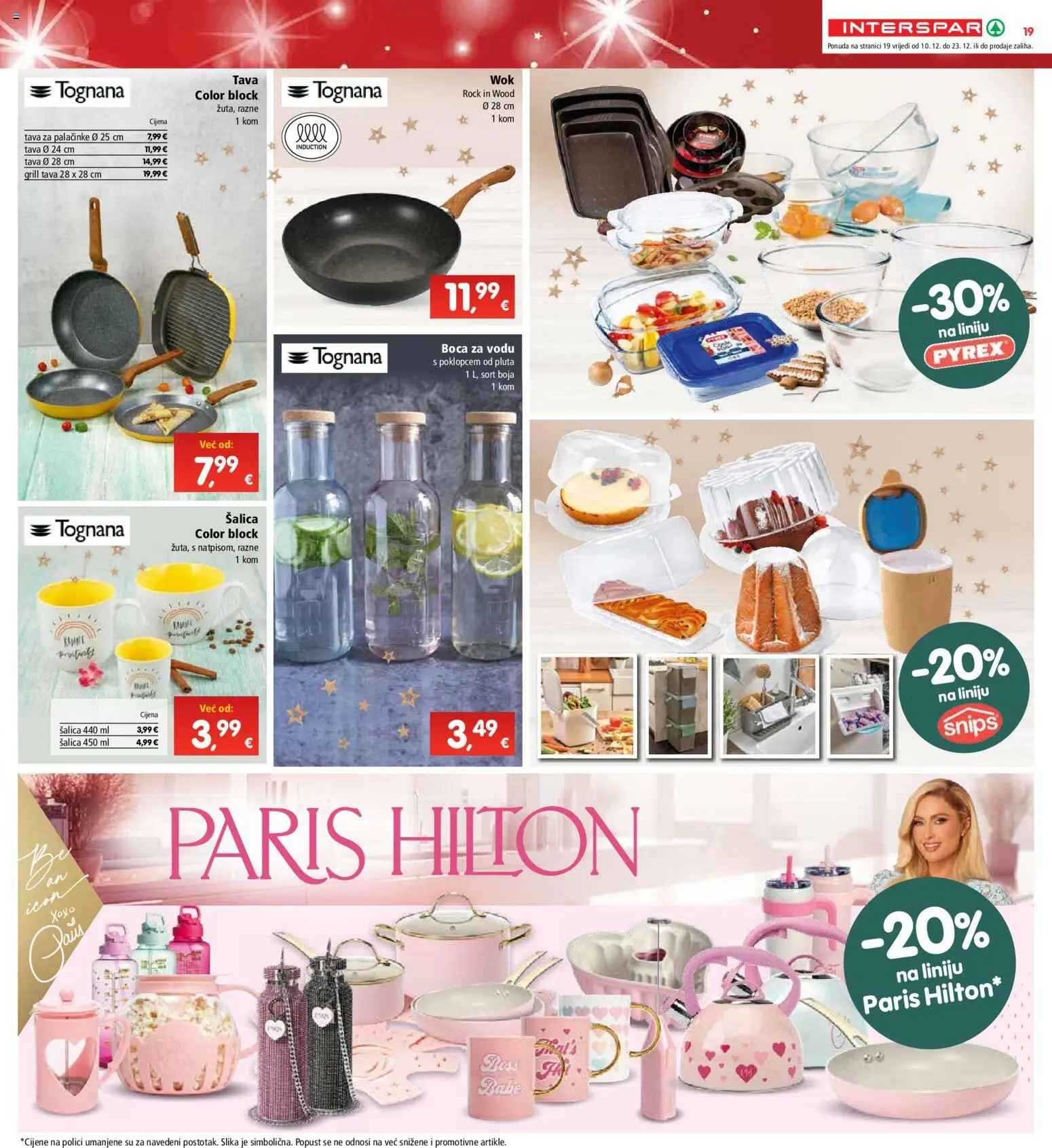 Interspar katalog | vrijedi od 10.12.2025 | Stranica: 22 | Proizvodi: Tognana, Tava, Šalica, Boca za vodu