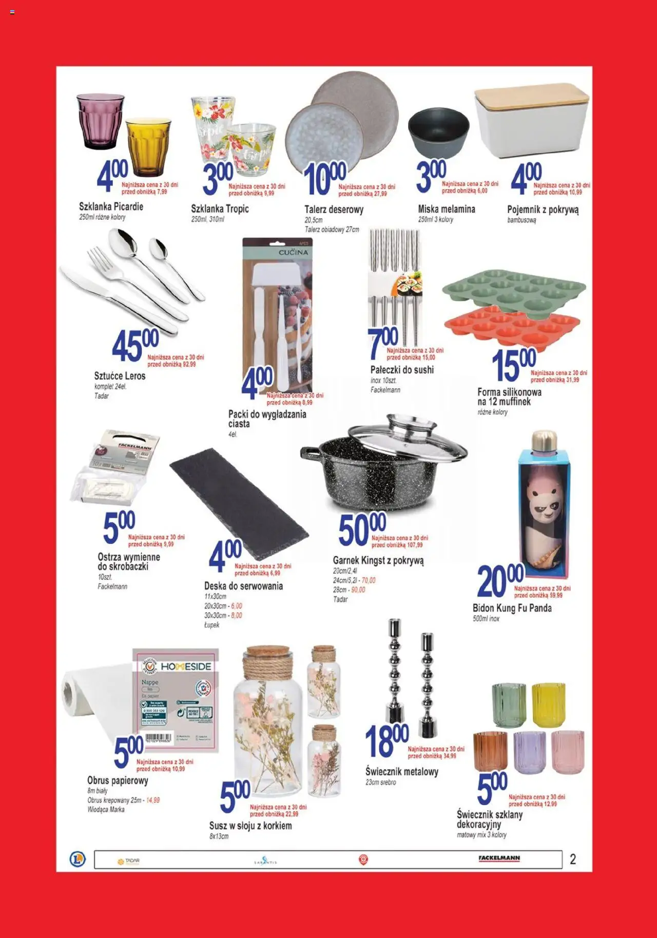 E.Leclerc Gazetka - Tychy od 29.07.2025 | Strona: 10 | Produkty: Szklanka, Garnek, Sushi, Sztućce