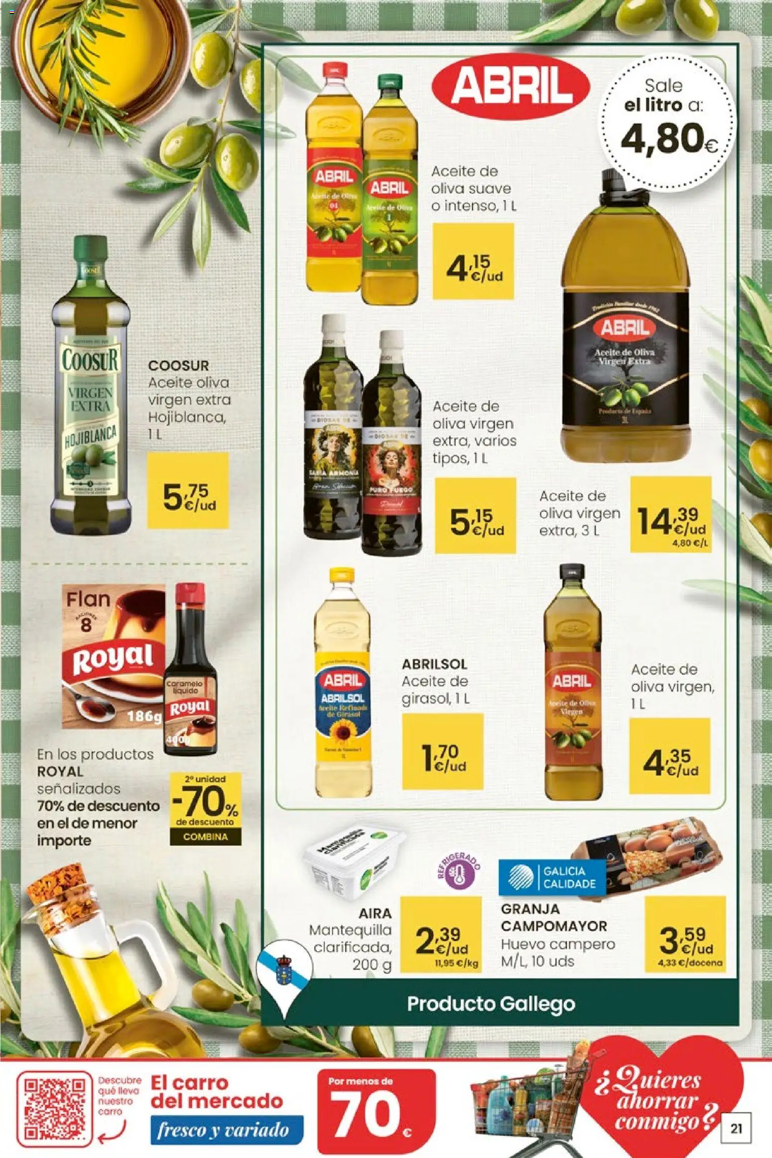 Eroski - Quieres ahorrar conmigo │ válido desde el 26.03.2026 | Página: 21 | Productos: Aceite, Aceite de oliva, Συσκευή ροής