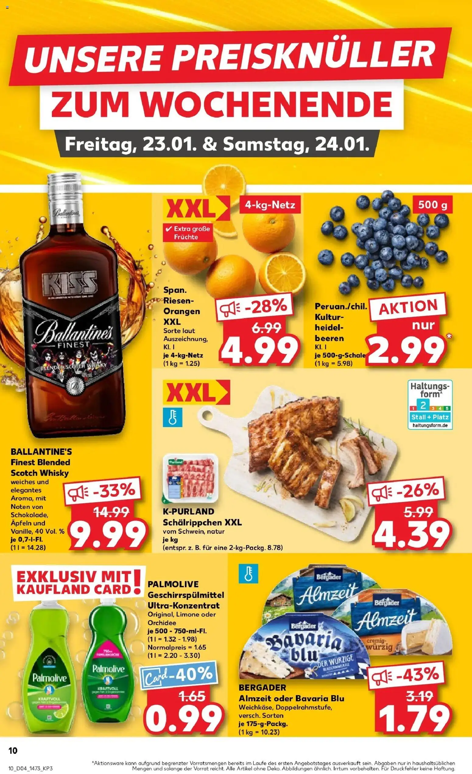 Kaufland prospekt Frankenberg/Sa.	 – gültig ab 22.01.2026 | Seite: 12 | Produkte: Whisky, Orchidee, Orangen, Geschirrspülmittel