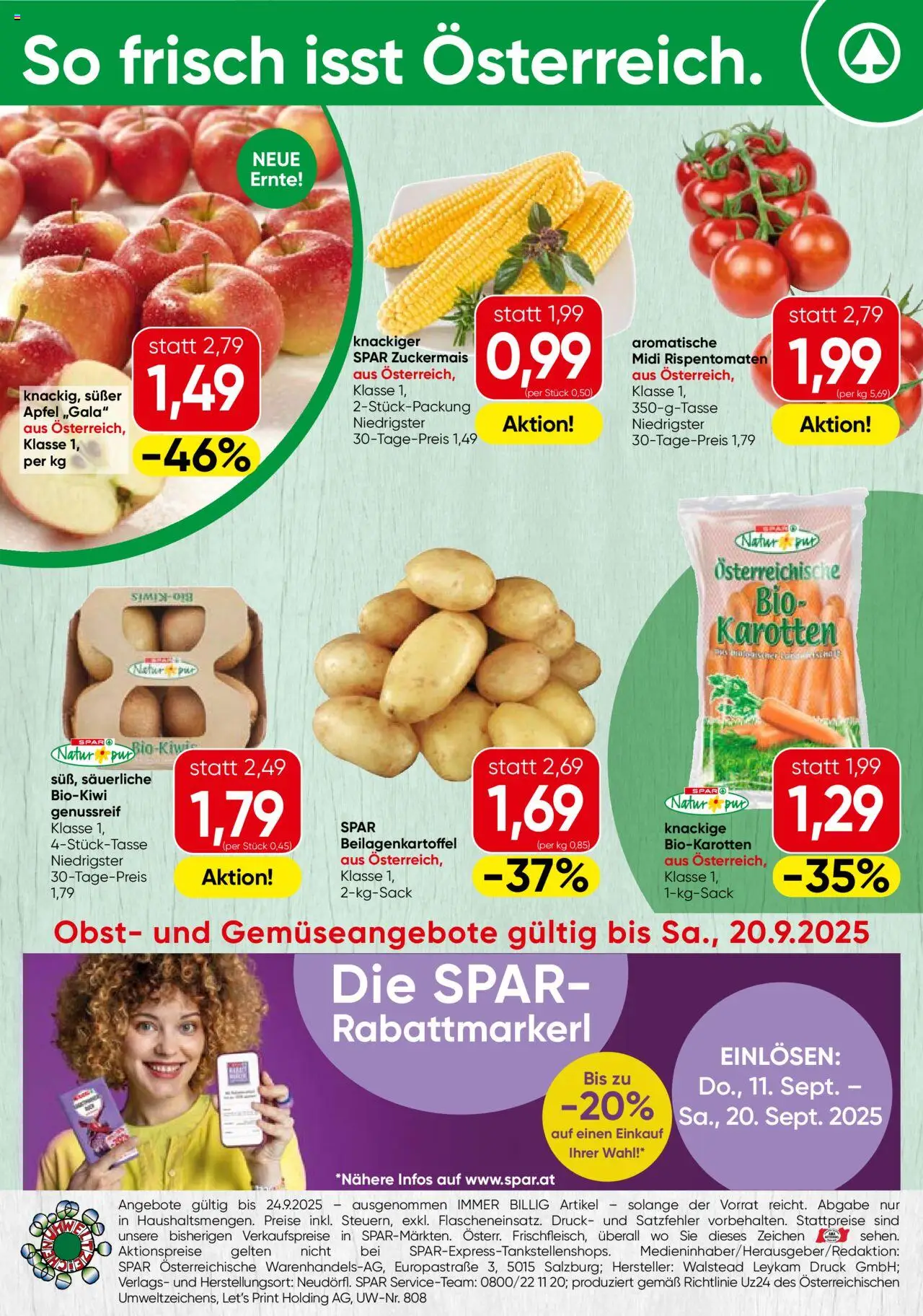 Spar Flugblatt - Oberösterreich gültig ab 18.09.2025 | Seite: 16 | Produkte: Obst, Äpfel