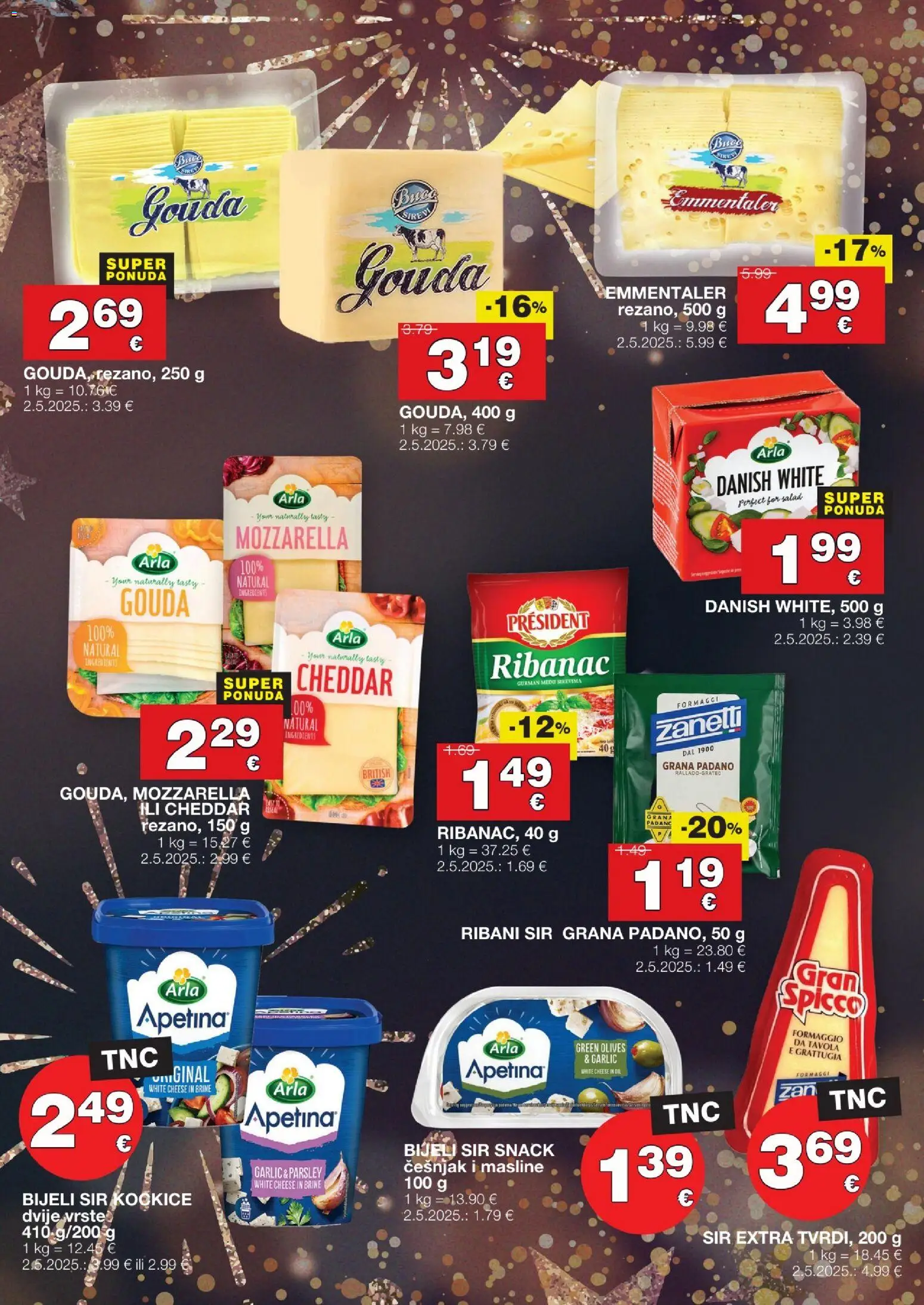 Stanić Diskont katalog | vrijedi od 29.12.2025 | Stranica: 4 | Proizvodi: Grana Padano, Masline, Češnjak, Gouda