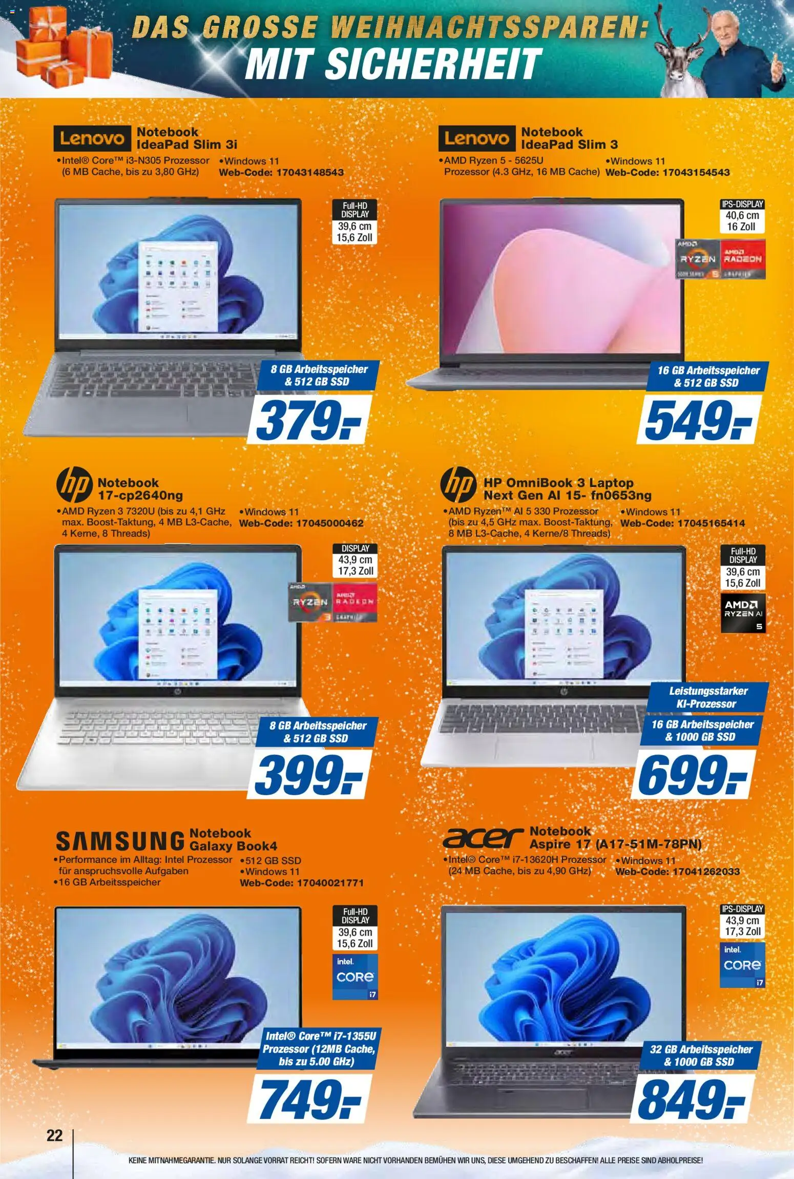 Expert Prospekt 	 – gültig ab 17.12.2025 | Seite: 22 | Produkte: HP, Samsung, Laptop, Notebook
