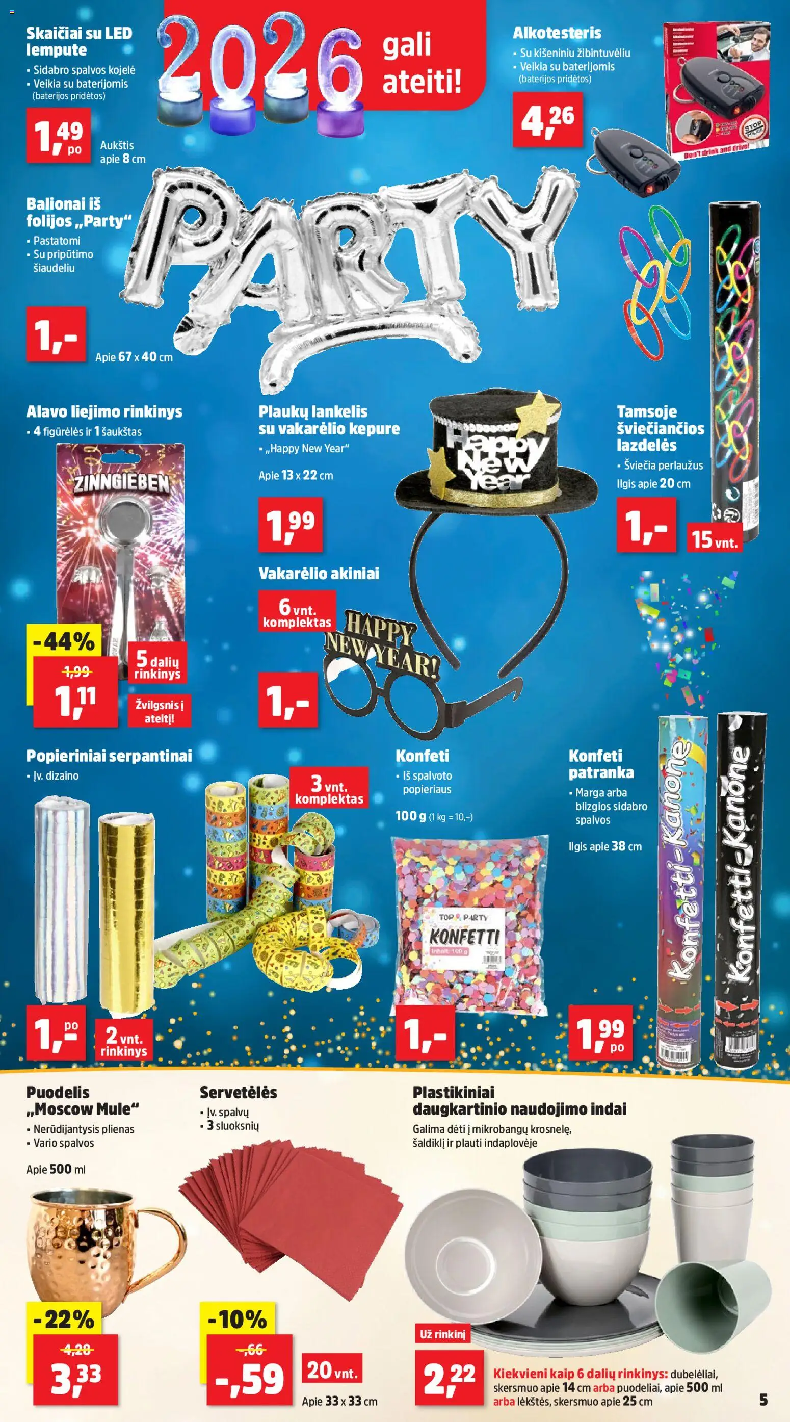 Thomas Philipps akcijos nuo 22.12.2025 | Puslapis: 5 | Prekių: Kepurė, Puodelis, Indai, Akiniai