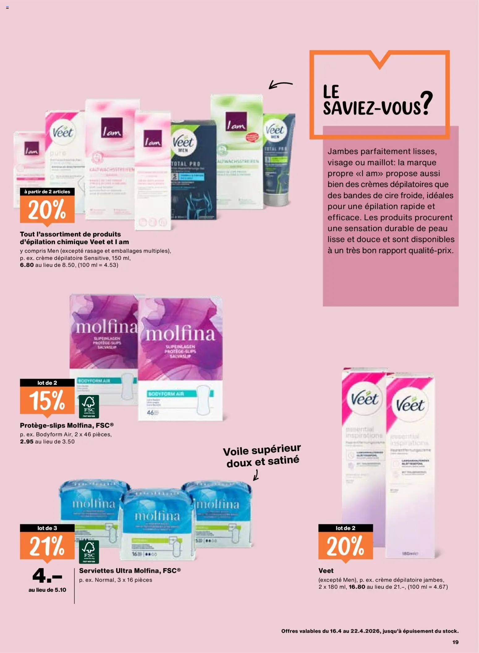 Migros aktionen FR – gültig ab 16.04.2026 | Seite: 19 | Produkte: Creme