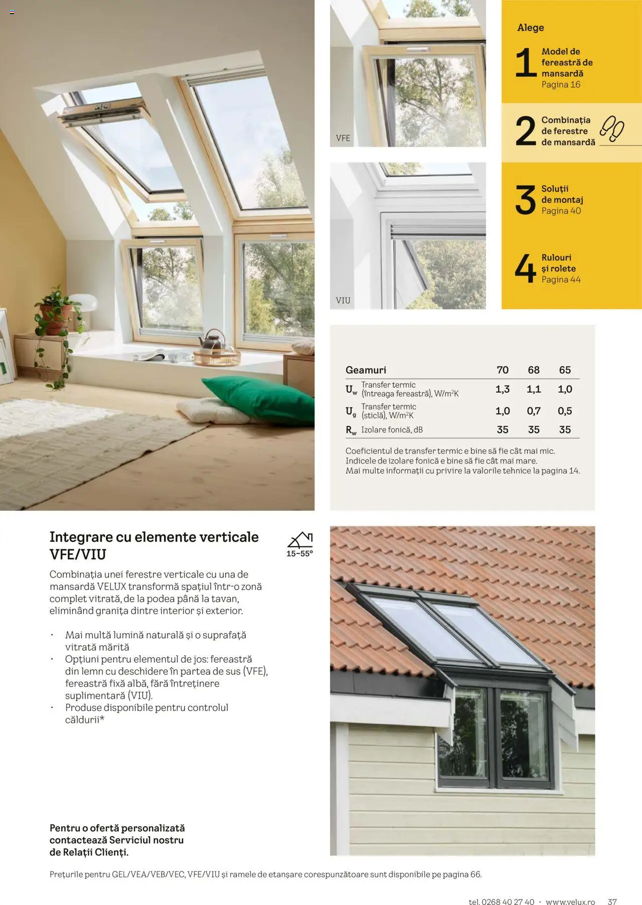 Catalog Velux – valabil de la 25.02.2025 | Pagină: 37 | Produse: Tavuk suyu, Fereastră