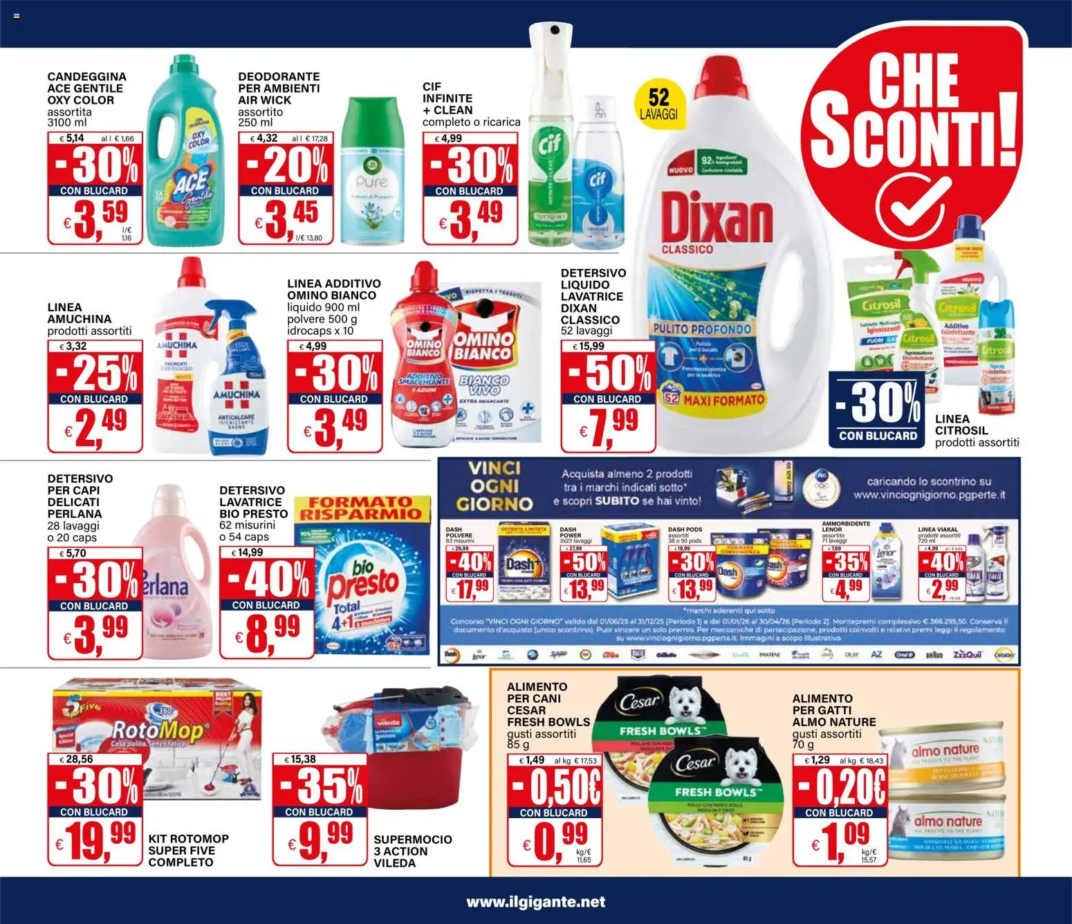 Volantino Il Gigante del 27.10.2025 | Pagina: 27 | Prodotti: Ammorbidente, Candeggina, Sgrassatore, Lavatrice