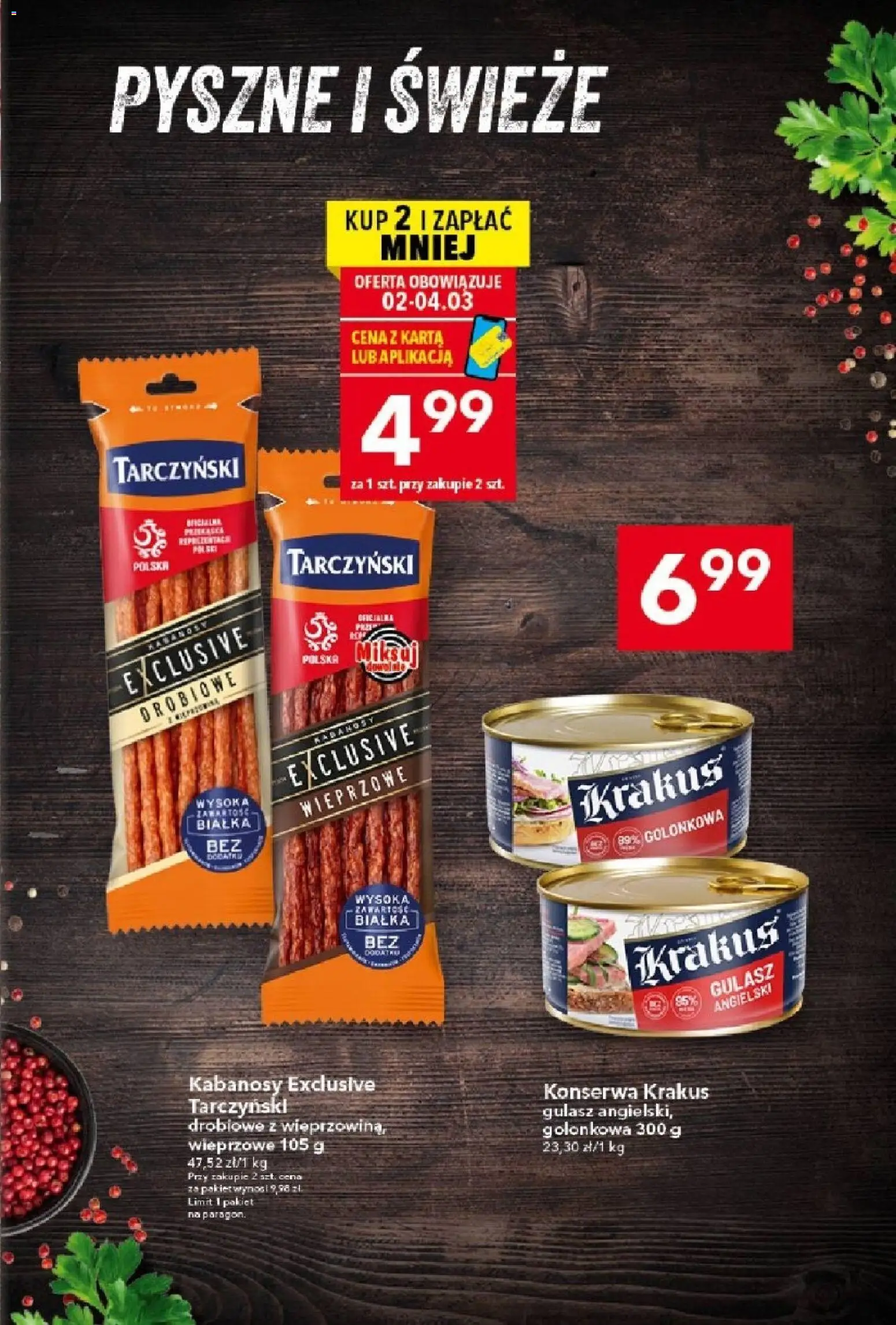 Lewiatan gazetka od 26.02.2026 | Strona: 5 | Produkty: Karta, Kabanosy, Gulasz angielski, Gulasz