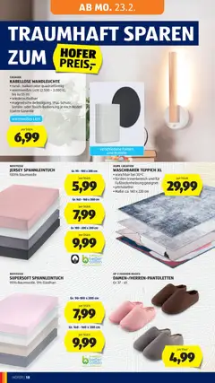 Hofer Flugblatt ab 20.02.2026 gültig | Seite: 22 | Produkte: Teppich