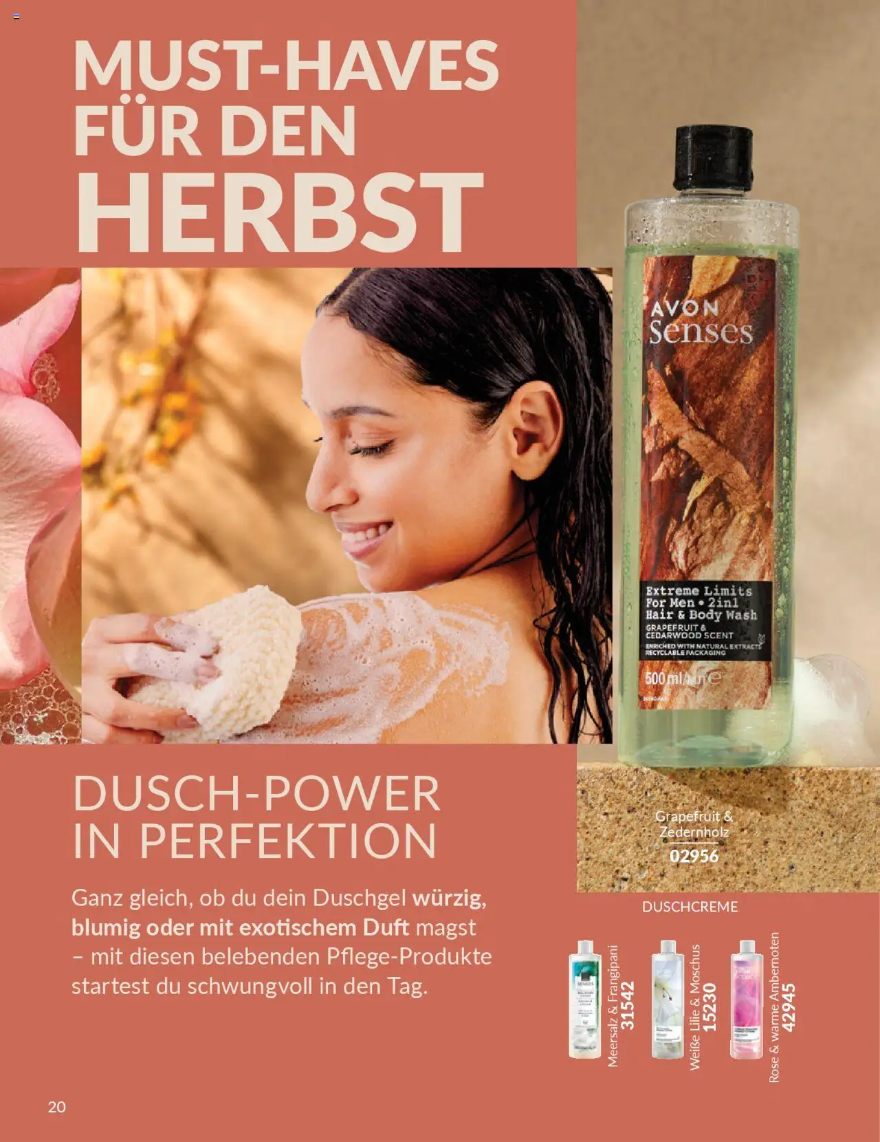 AVON Katalog Oktober 2025 – gültig ab 01.10.2025 | Seite: 22 | Produkte: Duft, Duschgel, Grapefruit, Duschcreme