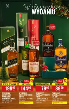 Pogląd oferty "WHISKY JOHNNIE WALKER GREEN LABEL, 43%, 700 ML" - ważna od 01.12.2025 | Strona: 36 | Produkty: Szklanka, Karta, Whisky