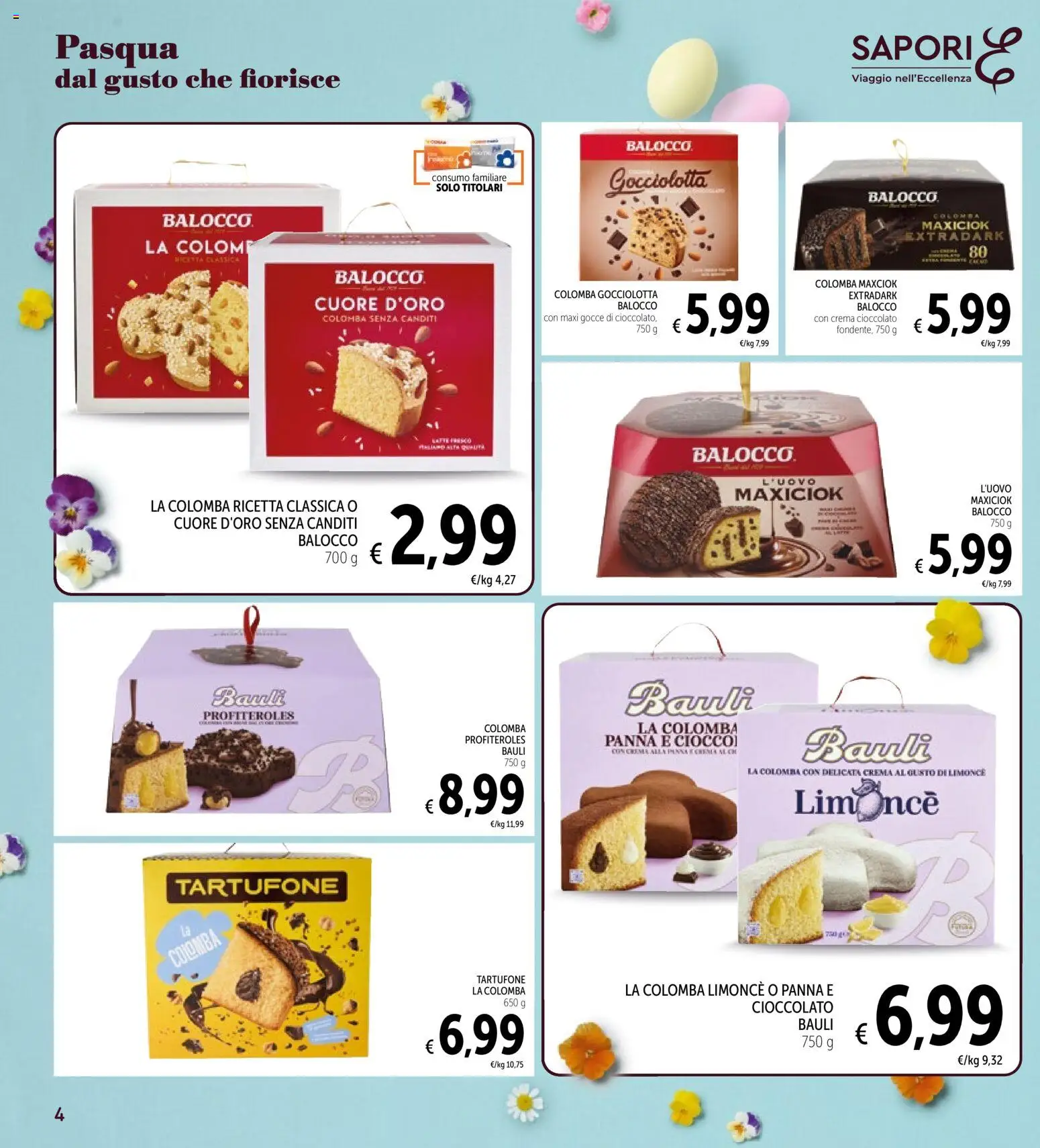 Volantino Spazio Conad del 25.03.2026 | Pagina: 4 | Prodotti: Crema, Cioccolato, Panna