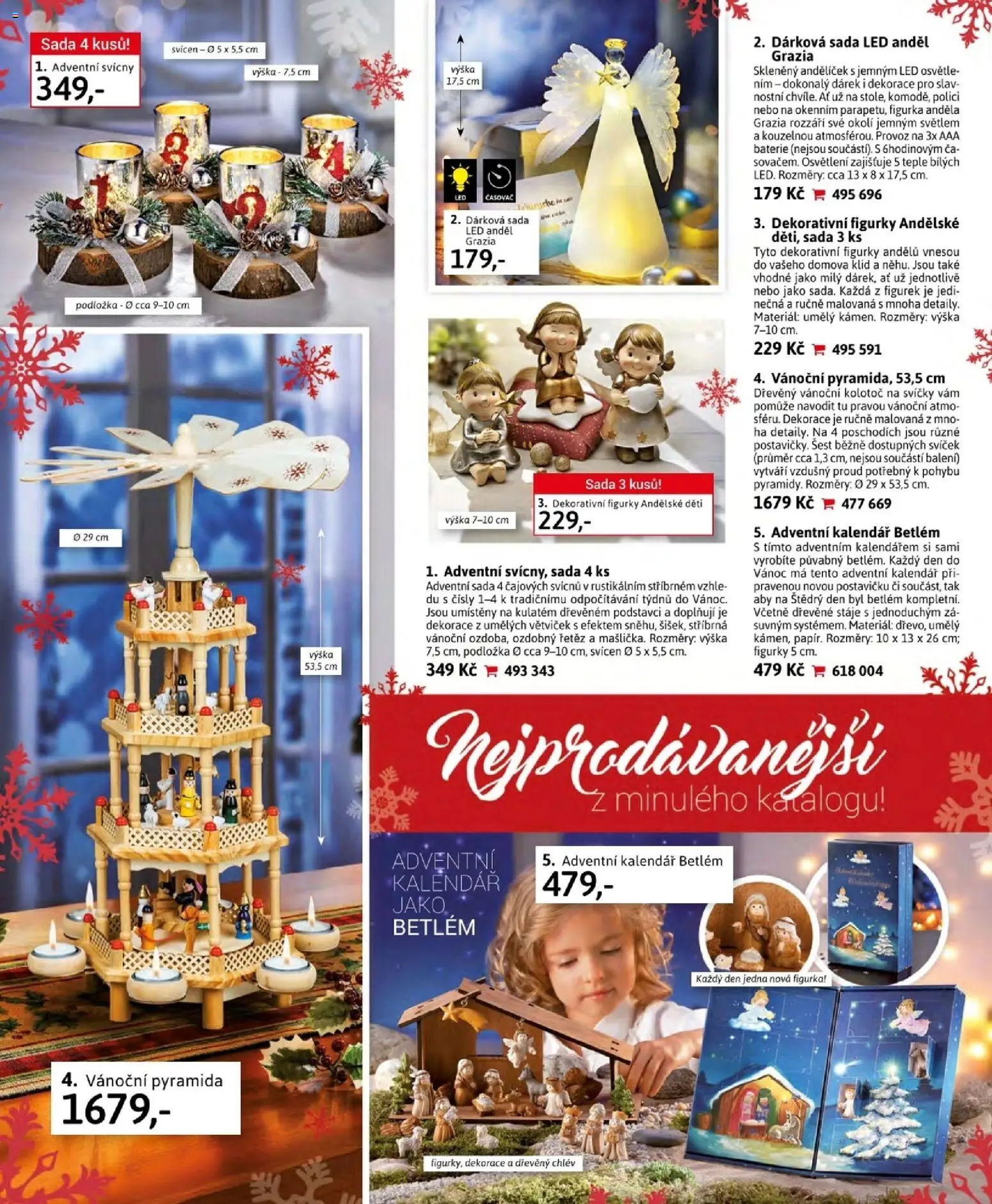 Velký Košík katalog listopad 2025 od 01.11.2025 | Strana: 96 | Produkty: Svícny, Svíčky, Baterie, Dekorace