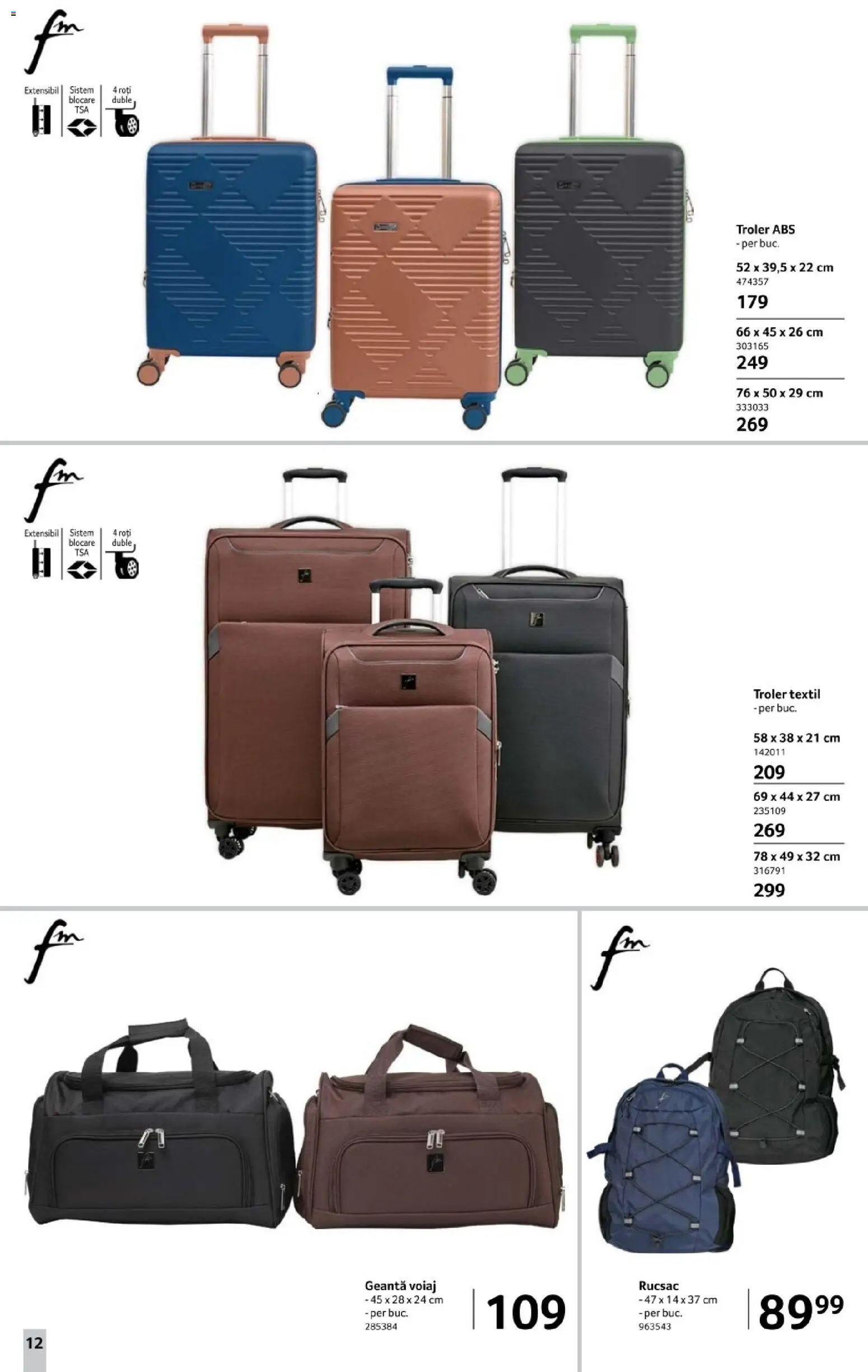 Noul catalog Selgros – valabil de la 14.11.2025 | Pagină: 12 | Produse: Geantă, Geantă voiaj, Rucsac