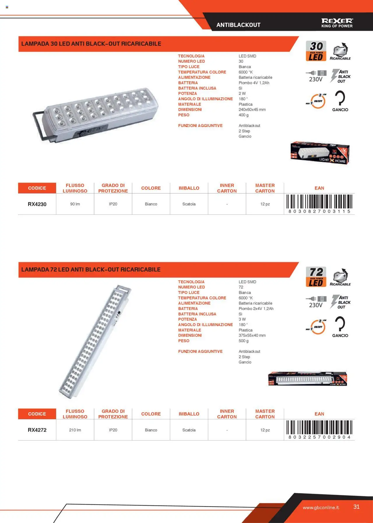 Volantino GBC del 31.05.2025 | Pagina: 31 | Prodotti: Scatola, Batteria, Lampada