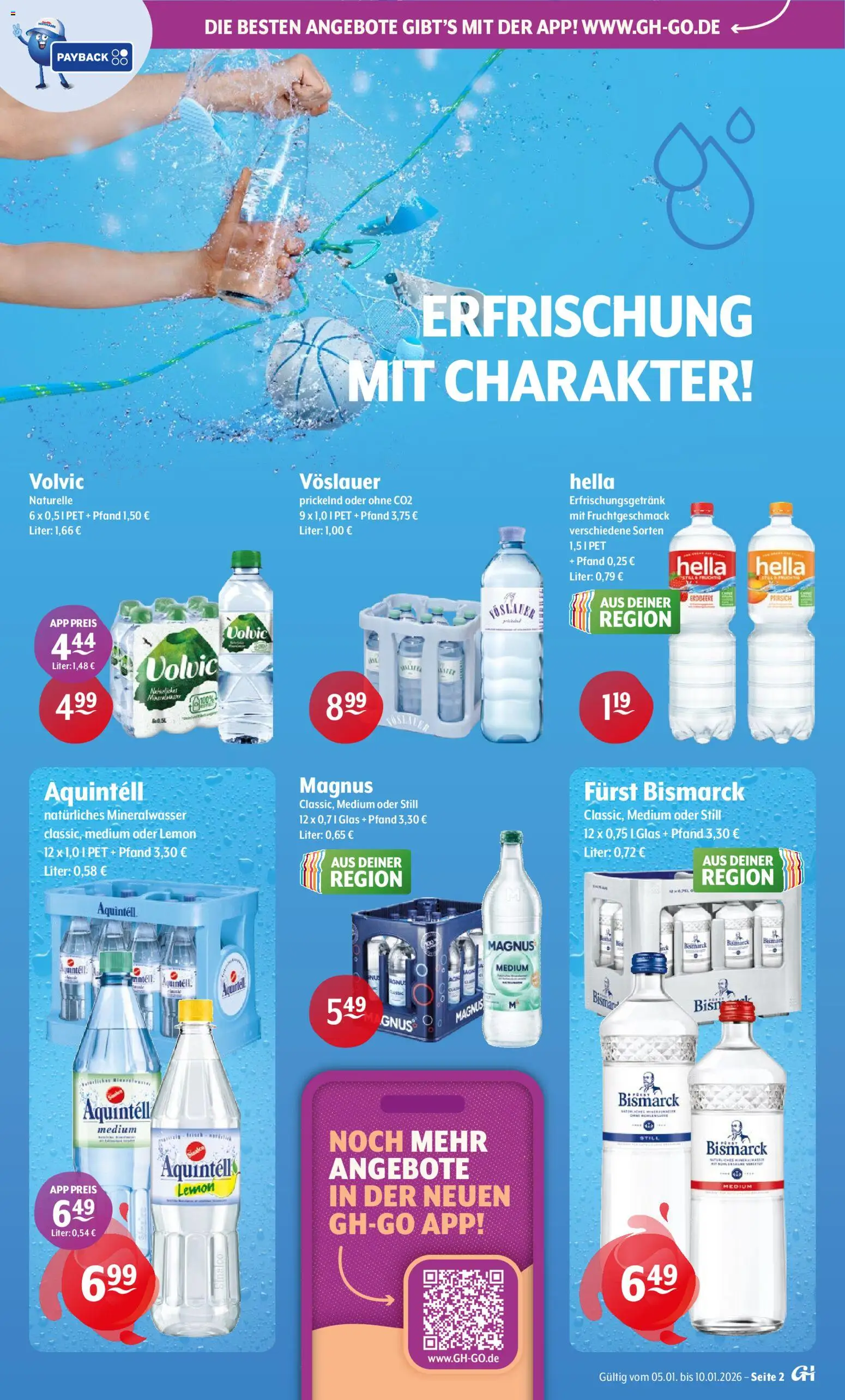 Getränke Hoffmann - Hamburg – gültig ab 05.01.2026 | Seite: 2 | Produkte: Mineralwasser, Hella, Volvic