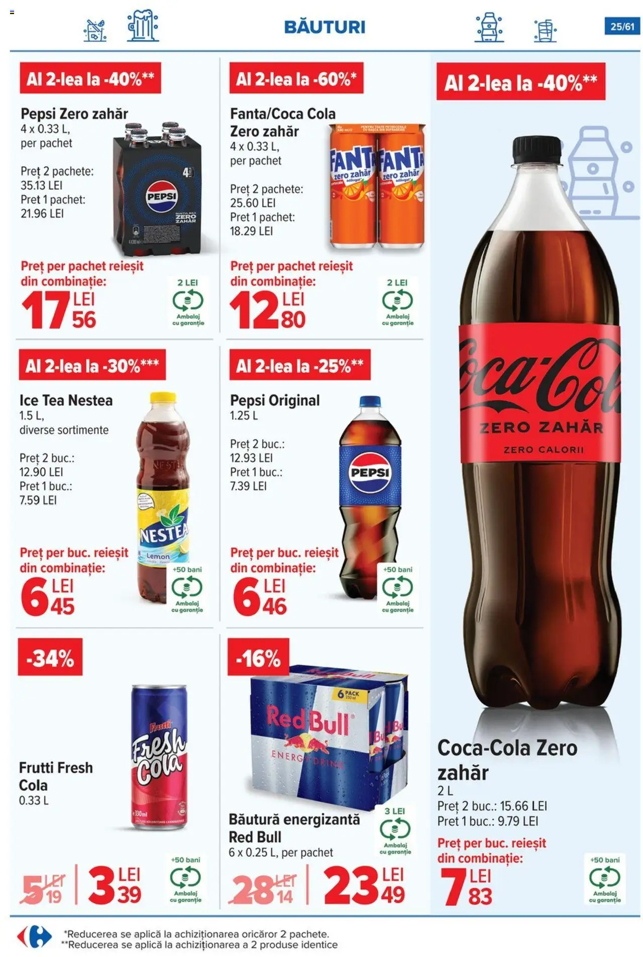 Catalog Carrefour – valabil de la 13.08.2025 | Pagină: 26 | Produse: Köpek Sabunu, Amerikan servis, Băutură energizantă, Zahăr