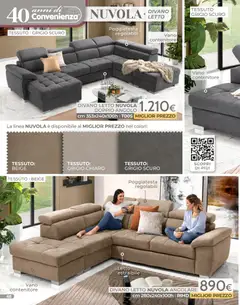 Anteprima del volantino Mondo Convenienza Pocket Gennaio catalogo valido a partire dal 04.01.2026 | Pagina: 68 | Prodotti: Divano letto, Contenitore, Letto, Divano