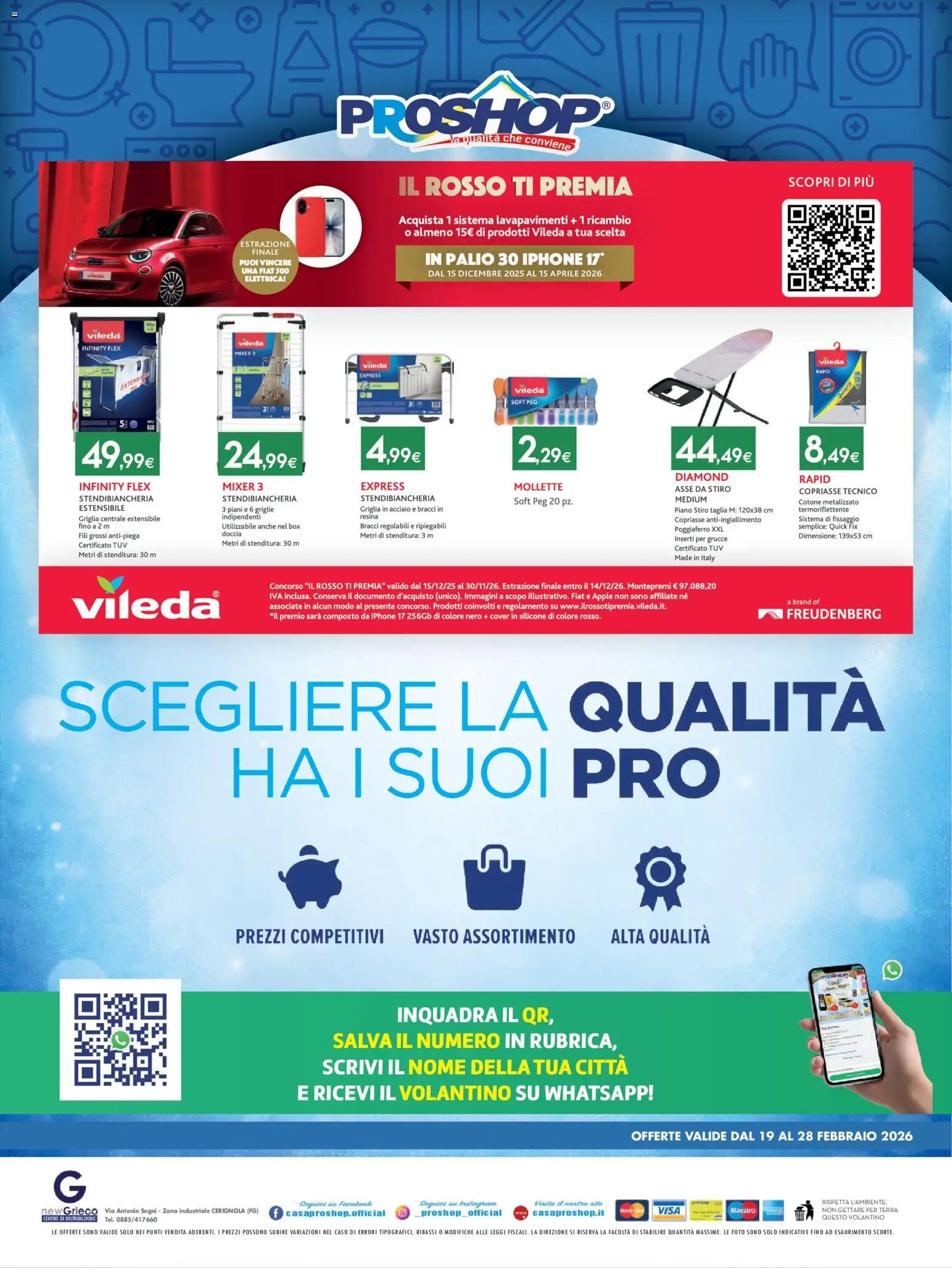 Volantino Proshop del 19.02.2026 | Pagina: 8 | Prodotti: Iphone, Silicone, Doccia, Grucce