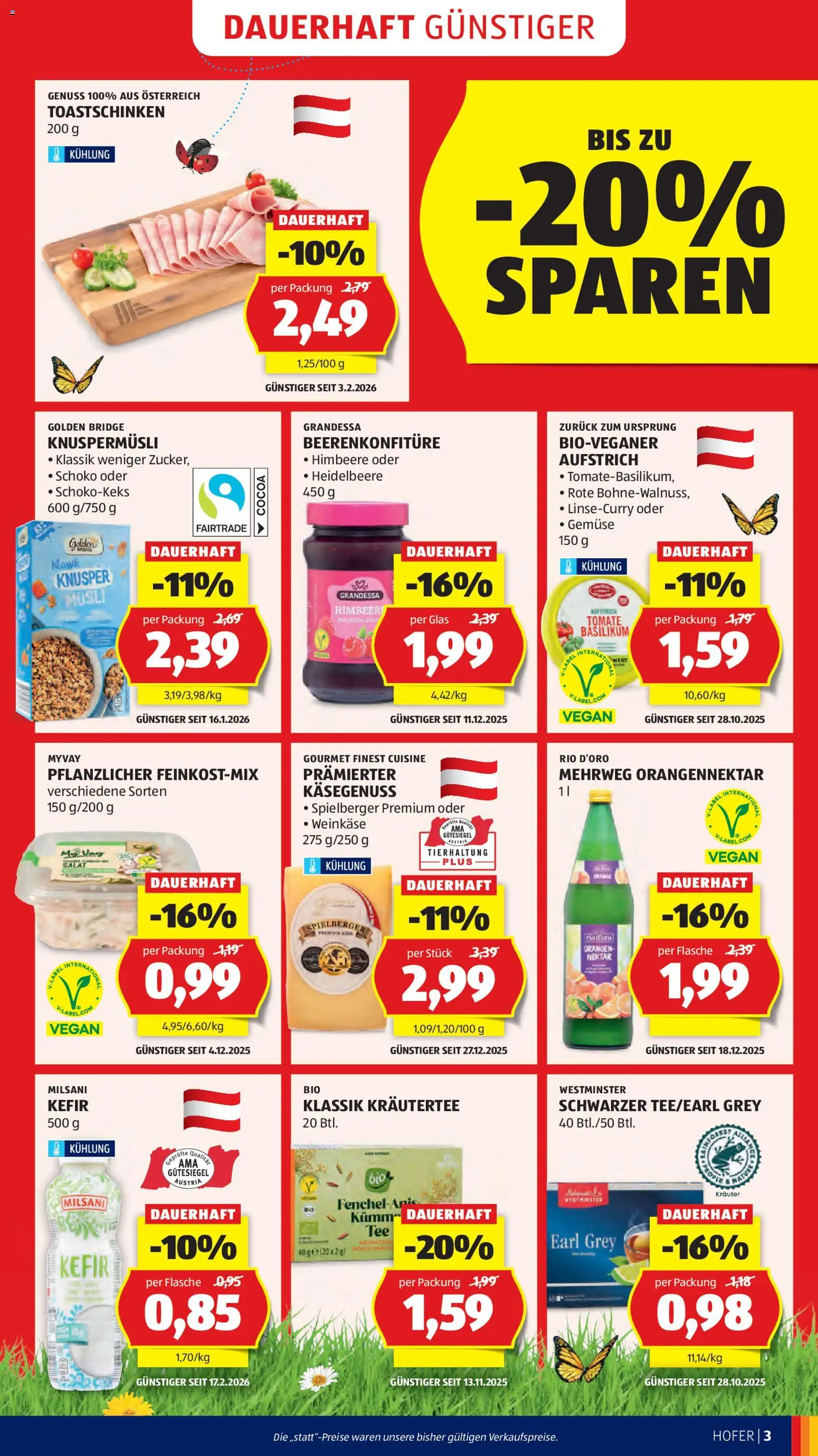 Hofer Flugblatt gültig ab 11.03.2026 | Seite: 5 | Produkte: Salat, Gemüse, Himbeere, Orangen