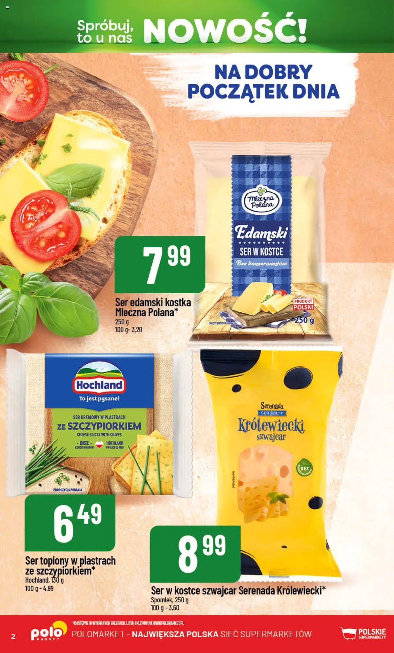 POLOmarket Gazetka - Nowości od 14.08.2025 | Strona: 2 | Produkty: Ser żółty, Ser topiony w plastrach, Ser topiony, Ser