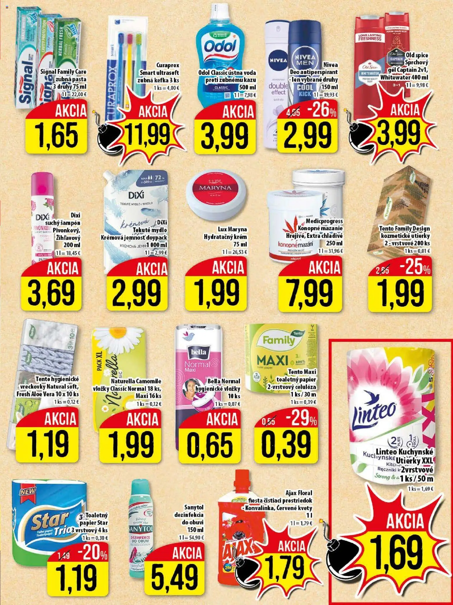 Nové Klas akcie – leták je platný od 24.11.2025 | Strana: 22 | Produkty: Zubná kefka, Kvety, Curaprox