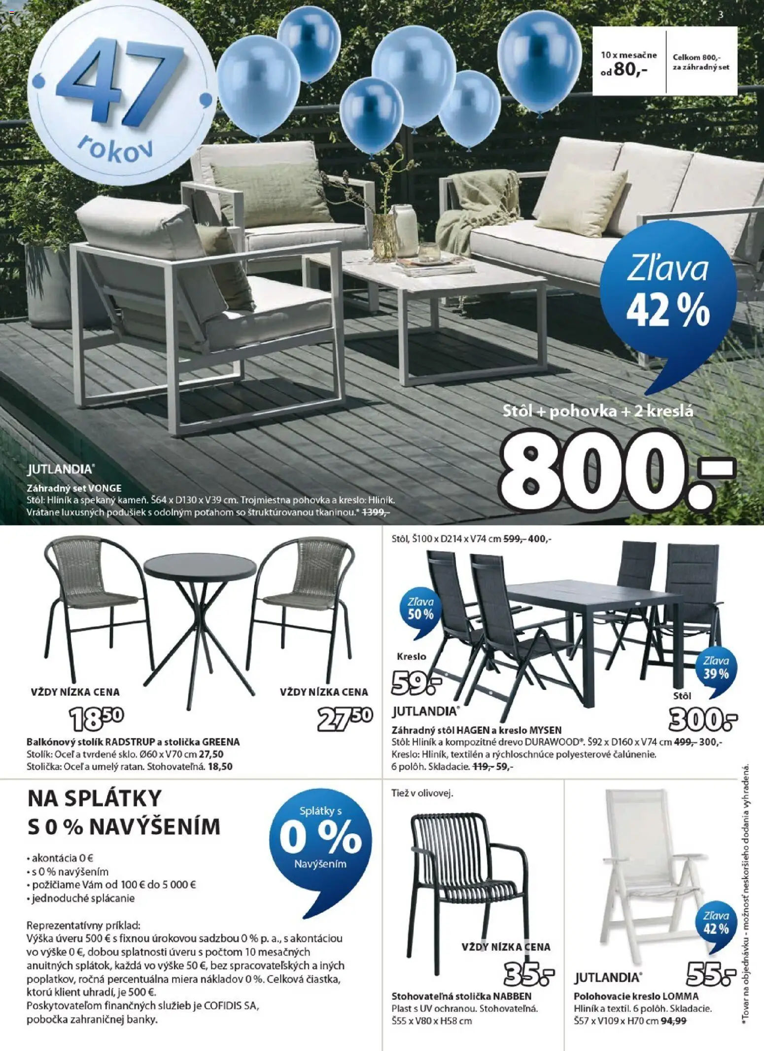 Nové JYSK akcie – leták je platný od 25.03.2026 | Strana: 3 | Produkty: Kreslá, Pohovka, Stôl, Polohovacie kreslo