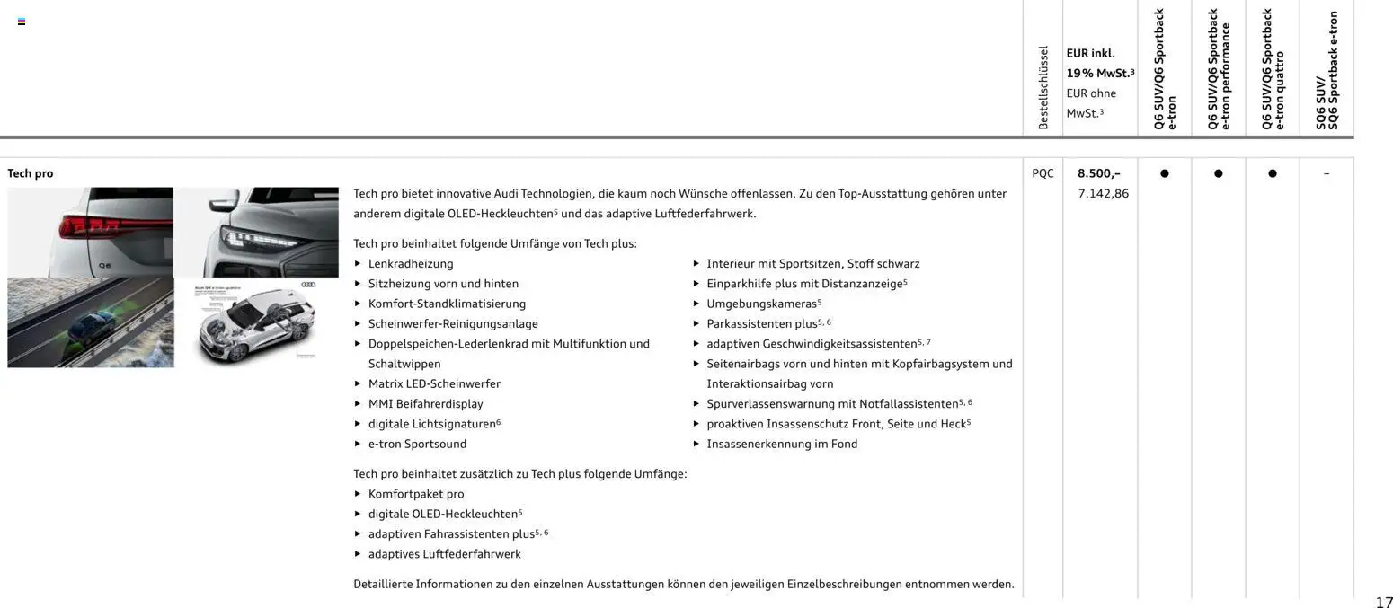 Audi Prospekt 	 – gültig ab 28.10.2025 | Seite: 17
