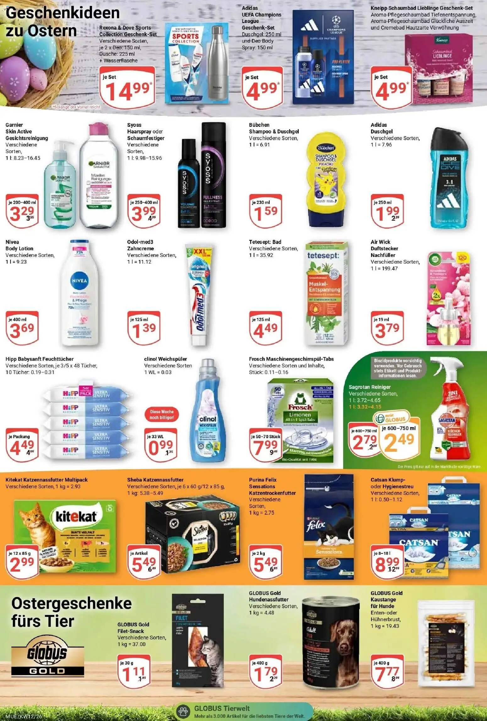 Globus prospekt Mühldorf	 – gültig ab 15.03.2026 | Seite: 20 | Produkte: Catsan, Bad, Haarspray, Body Lotion