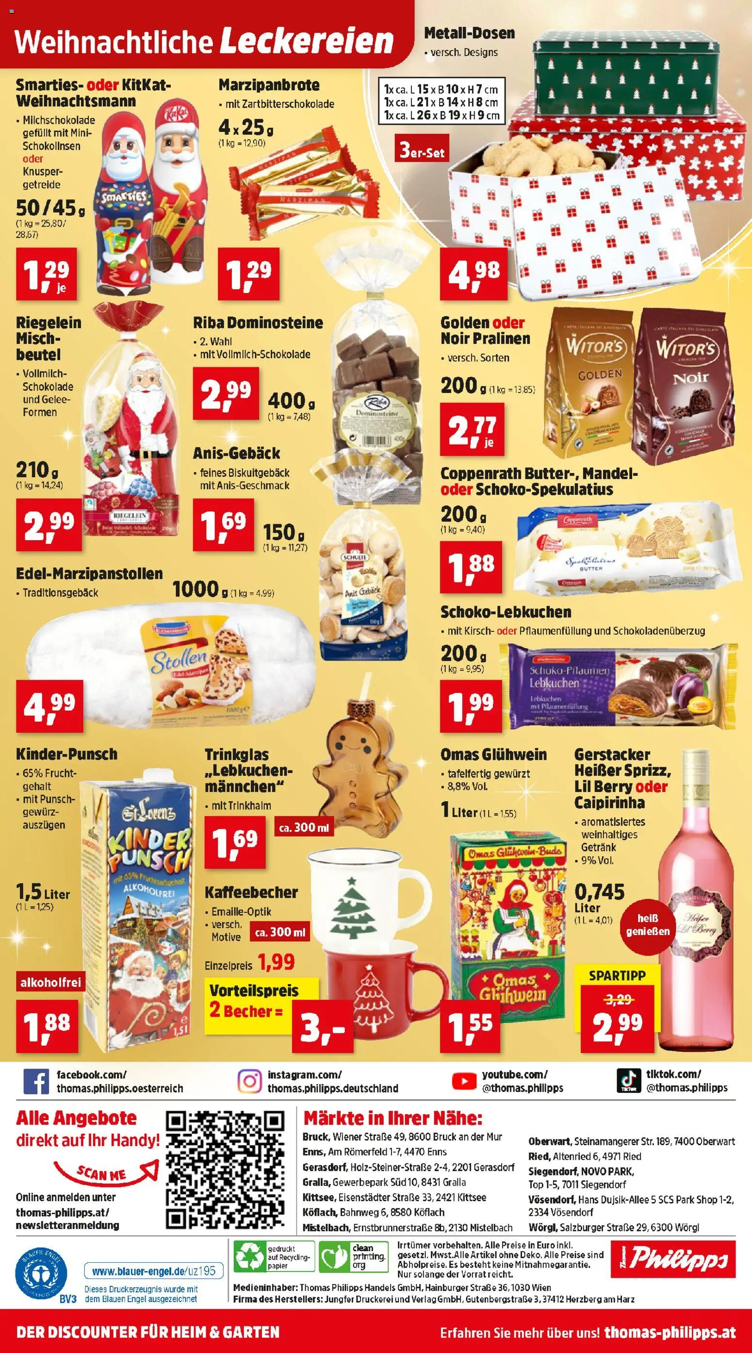 Thomas Philipps Flugblatt gültig ab 10.11.2025 | Seite: 13 | Produkte: Getreide, Butter, Schokolade