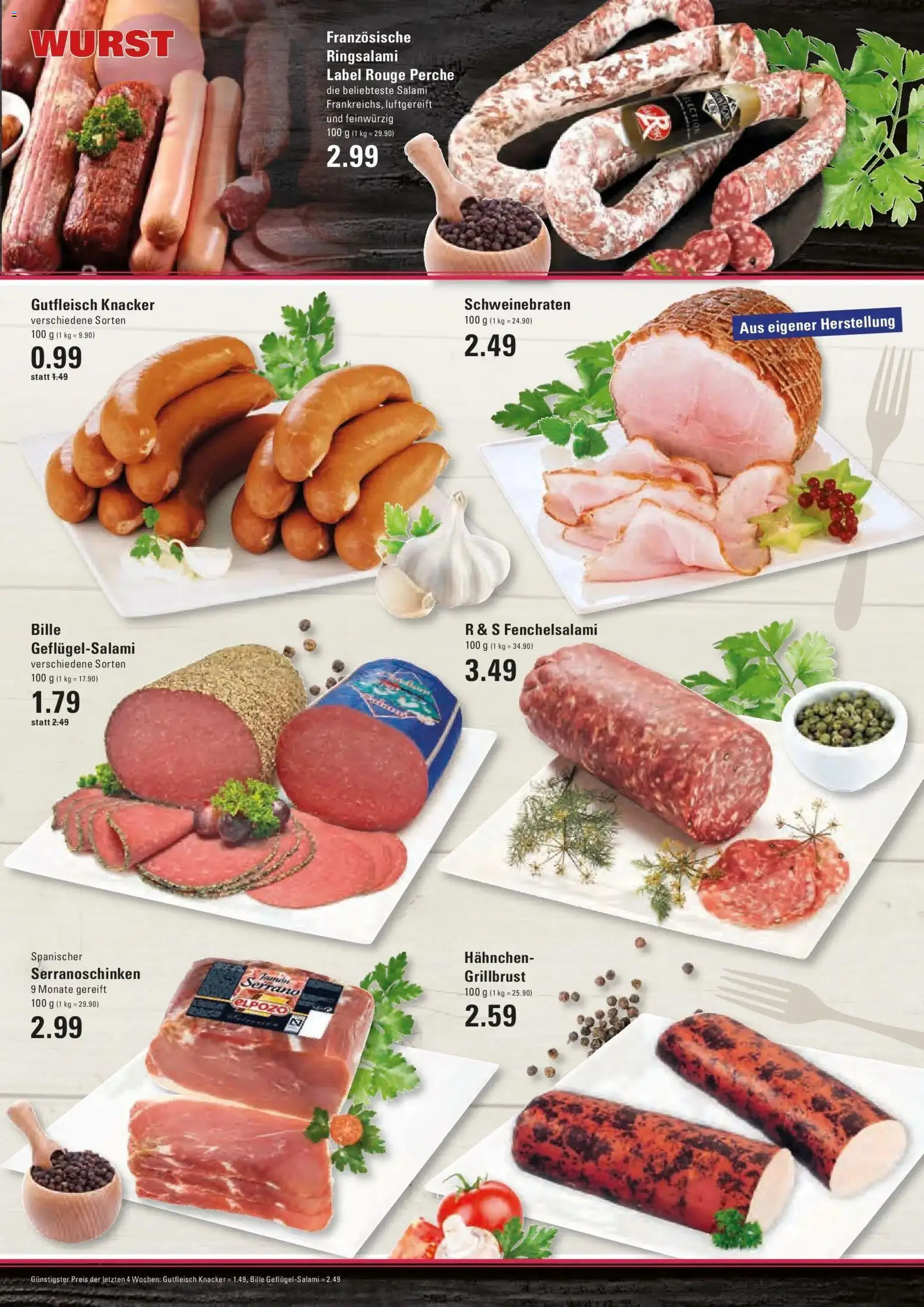 Edeka prospekt Stade	 – gültig ab 11.01.2026 | Seite: 5 | Produkte: Hahnchen, Rouge, Wurst, Salami