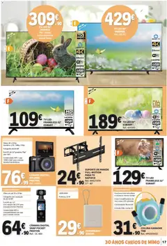 Pré-visualização E.Leclerc Não Alimentar válido de 26.03.2026 | Página: 17 | Produtos: Vídeo, Microfone, USB, Tv led
