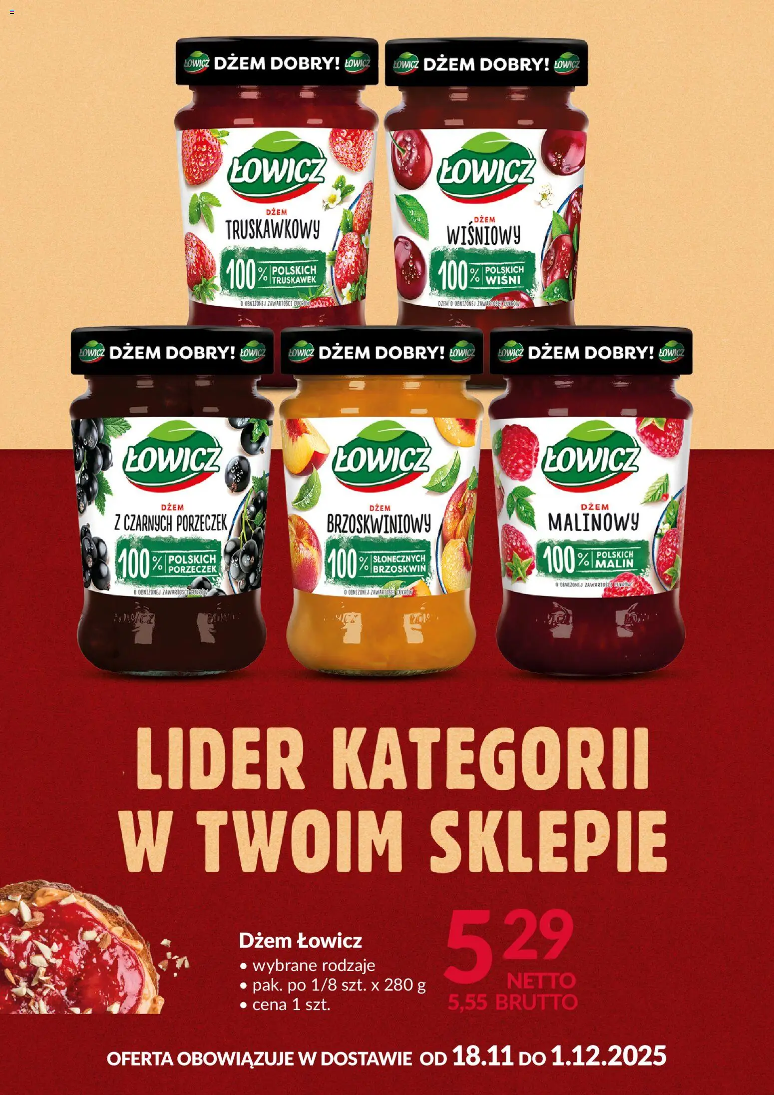 Makro Gazetka - Łowicz dżem od 18.11.2025 | Strona: 1 | Produkty: Dżem