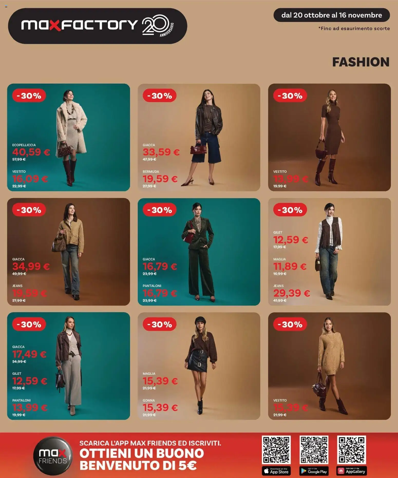 Volantino Max Factory del 20.10.2025 | Pagina: 3 | Prodotti: Giacca, Vestito, Jeans, The
