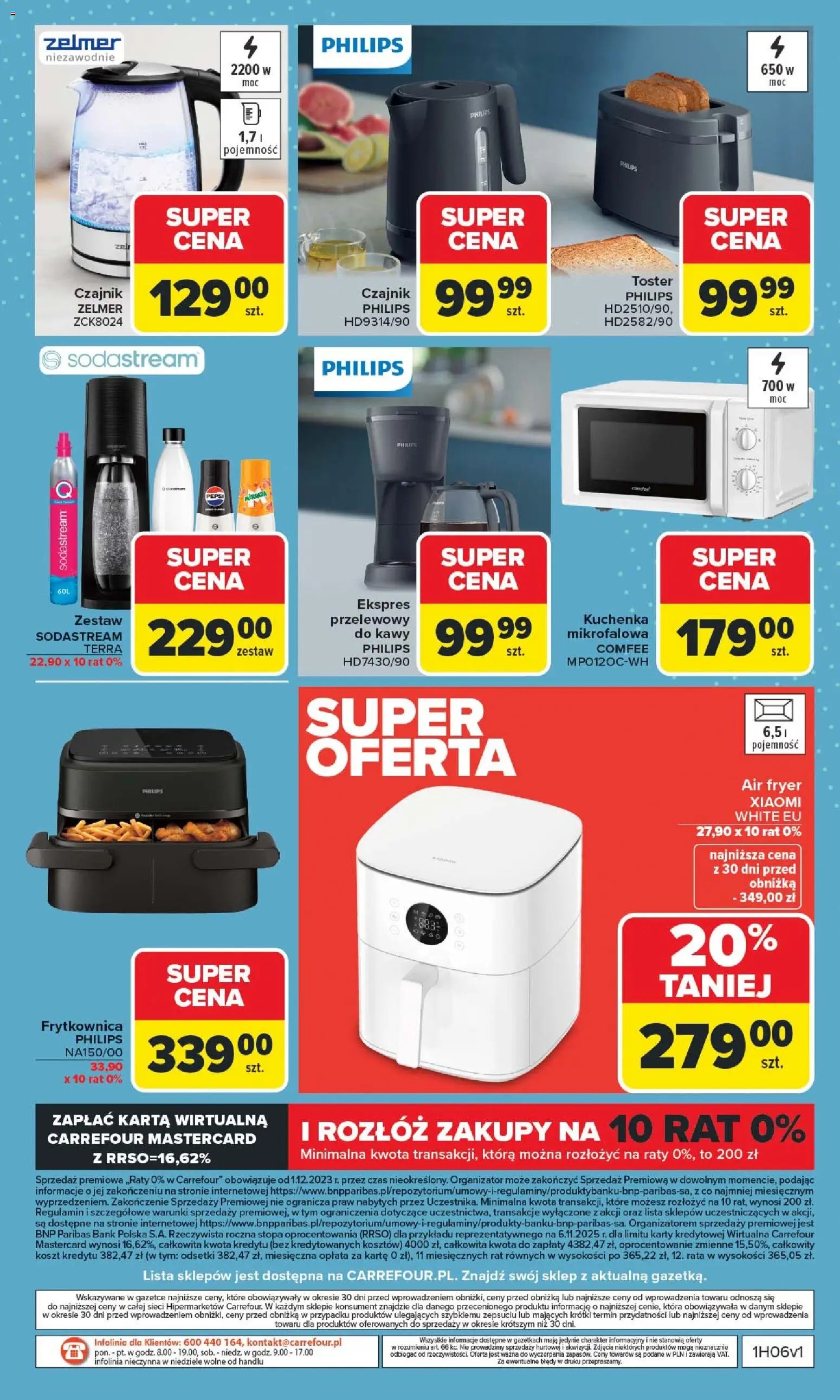 Carrefour Gazetka - Multimedia od 02.02.2026 | Strona: 11 | Produkty: Karta, Czajnik, Toster, Frytkownica