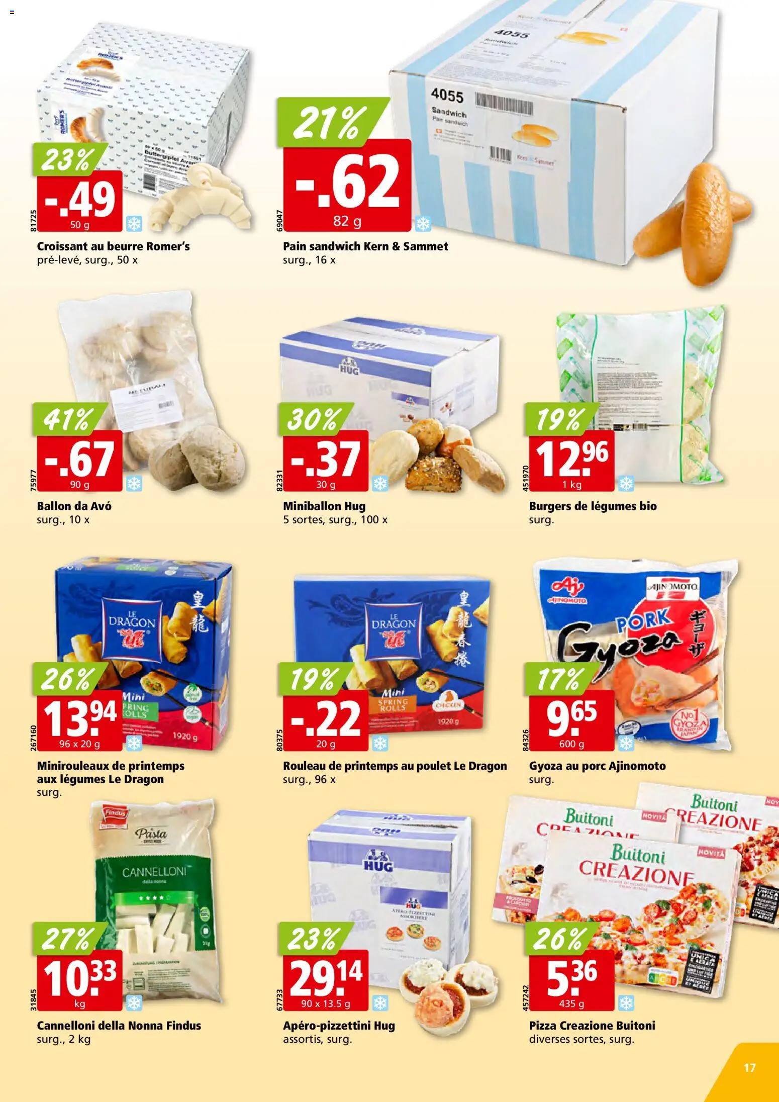 Aligro Aktionen Chavannes, Matran, Genève, Sion – gültig ab 27.12.2025 | Seite: 17 | Produkte: Pizza, Pasta