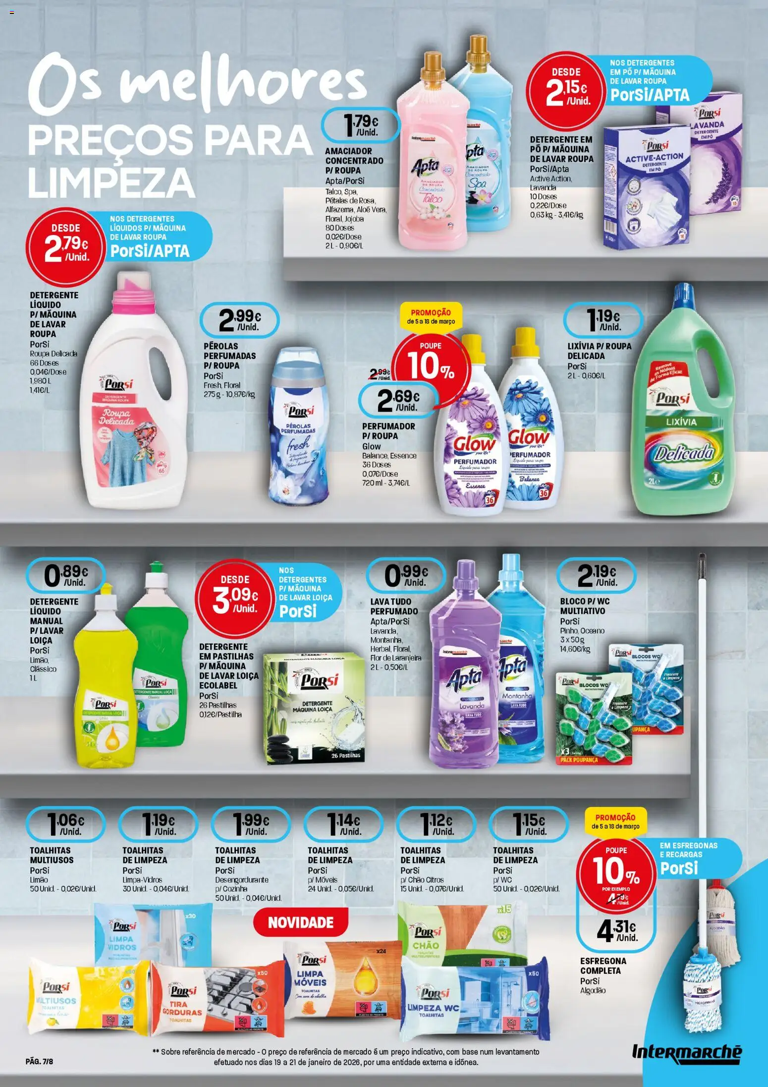 Intermarché Folheto Contact │ válido de 05.03.2026 | Página: 7 | Produtos: Máquina de lavar, Algodão, Base, Detergente