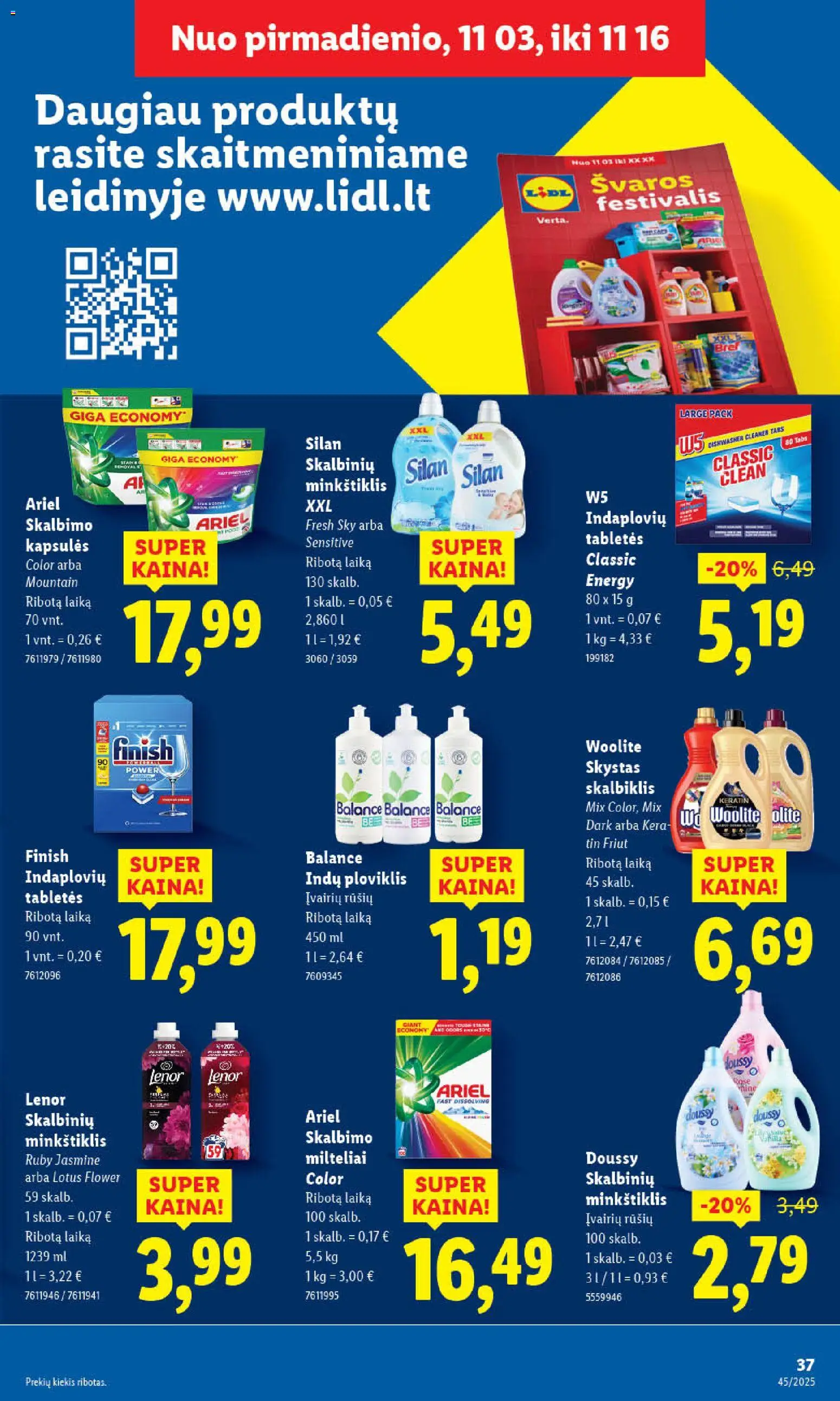 LIDL akcijos nuo 03.11.2025 | Puslapis: 47 | Prekių: Ploviklis