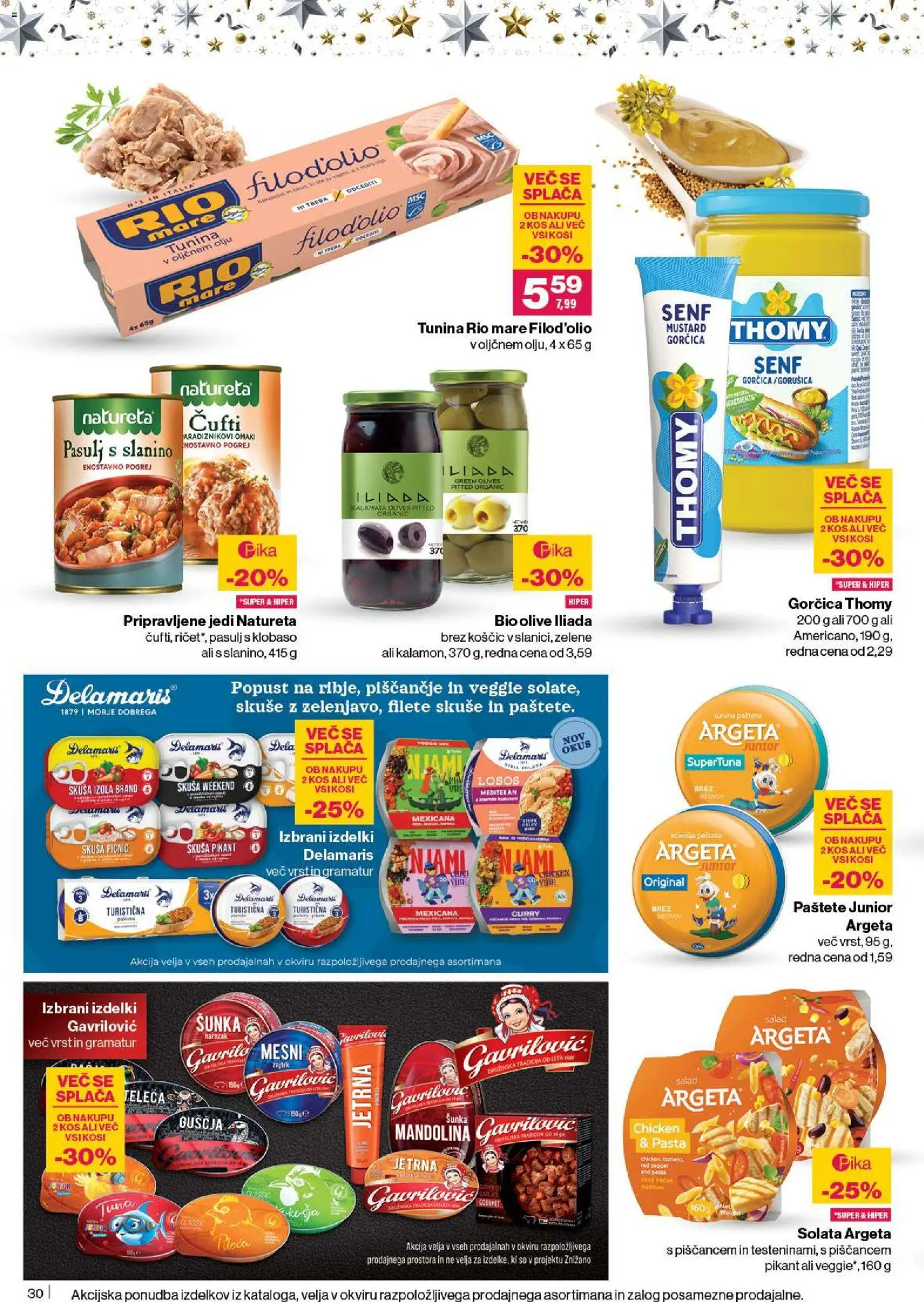 Novi Mercator katalog ponudbe – veljaven od 27.11.2025 | Stran: 32 | Izdelki: Tuna, Kos, Sunka, Solata