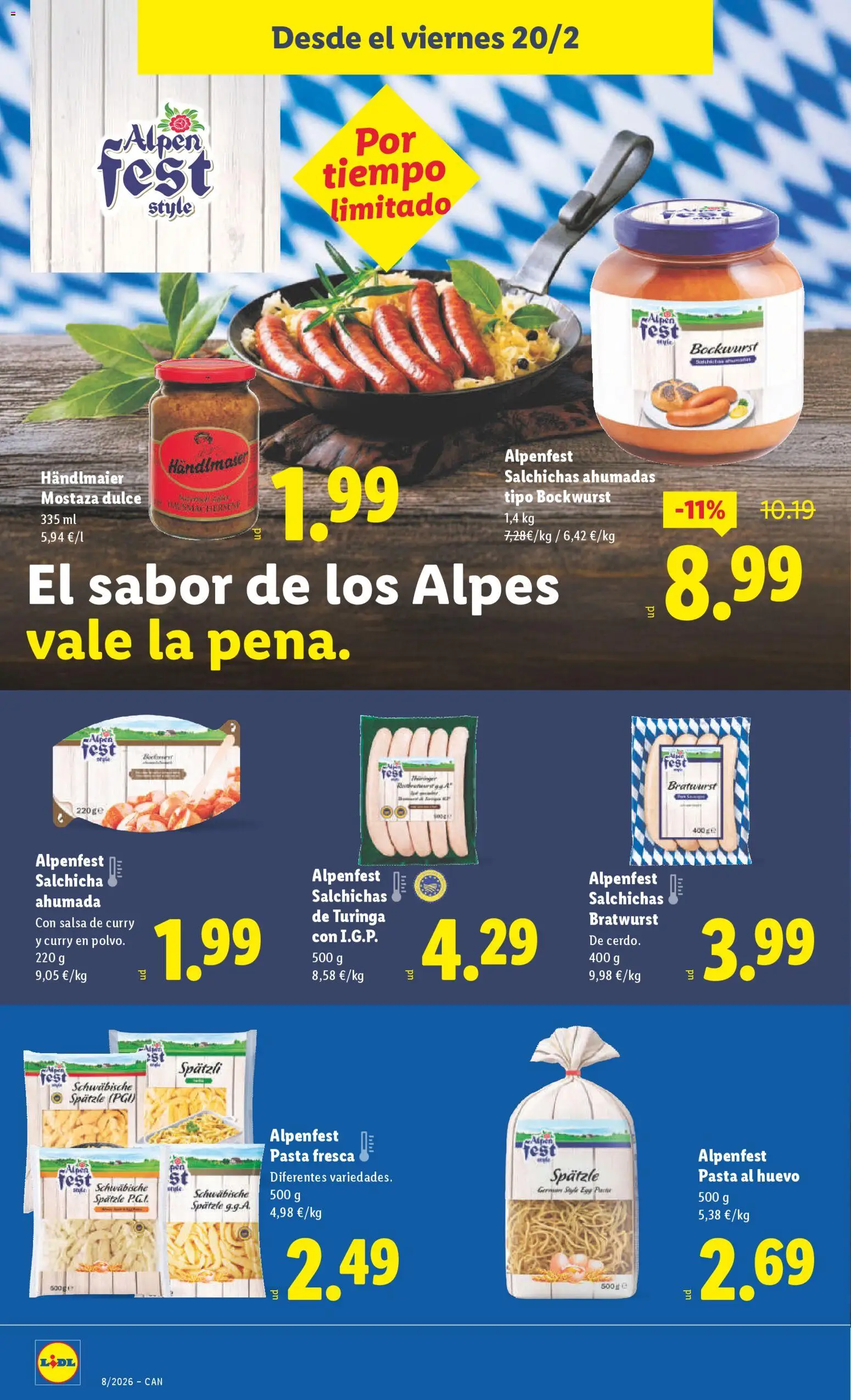 Lidl - Canarias  │ válido desde el 16.02.2026 | Página: 40 | Productos: Pasta
