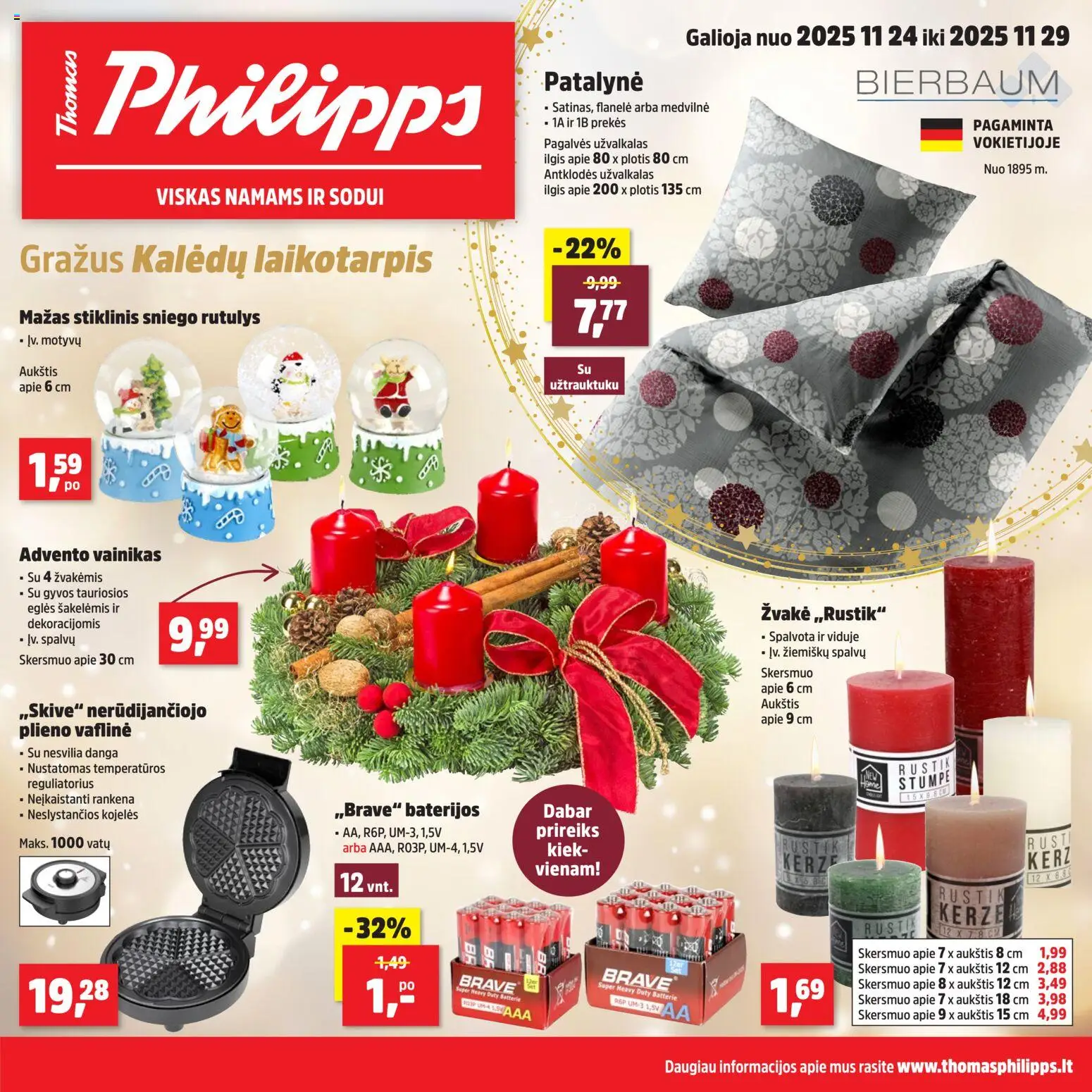 Thomas Philipps akcijos nuo 24.11.2025 | Puslapis: 1 | Prekių: Užvalkalas