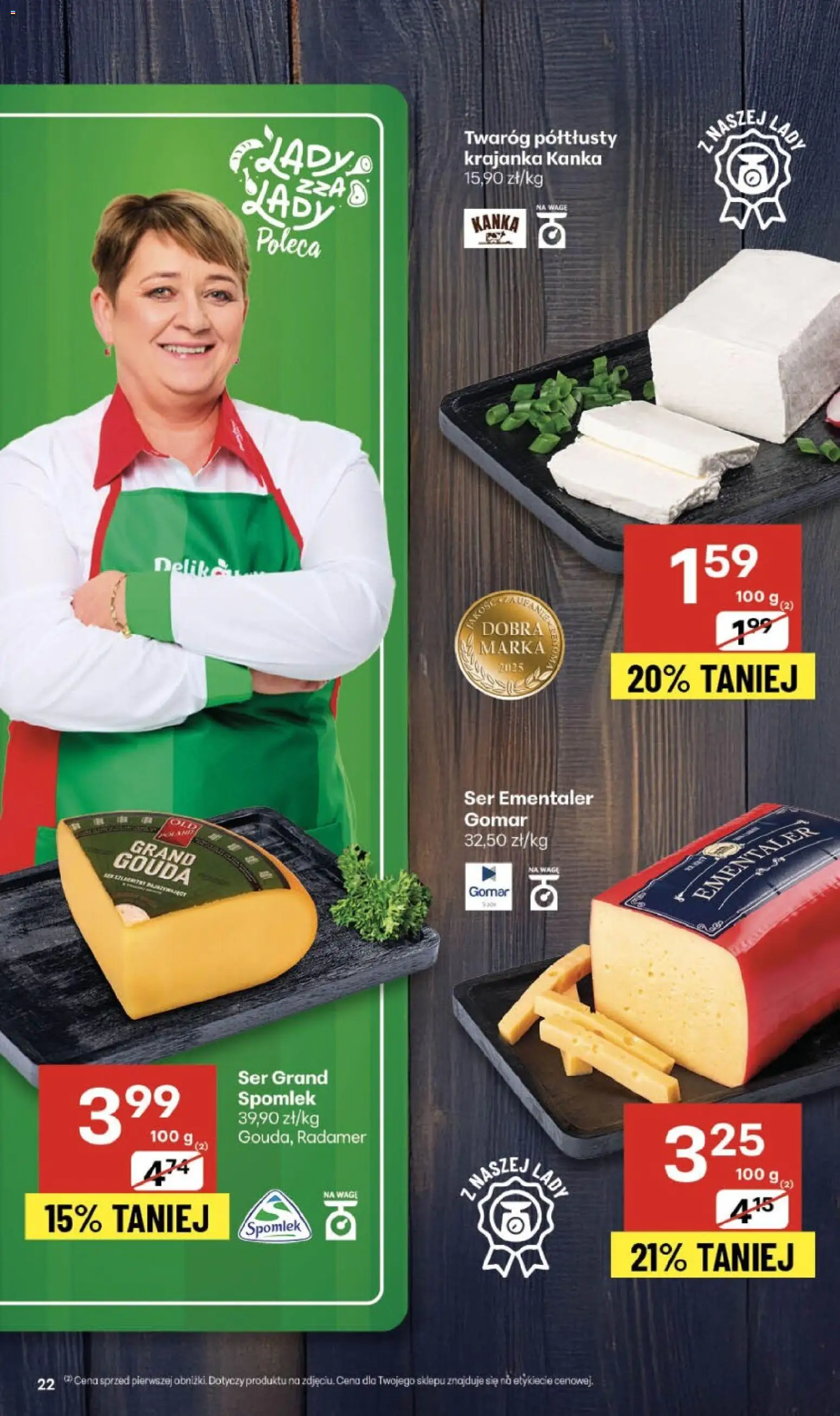 Delikatesy Centrum Gazetka - Sklepy Własne od 20.11.2025 | Strona: 22 | Produkty: Twaróg półtłusty, Ser, Twaróg