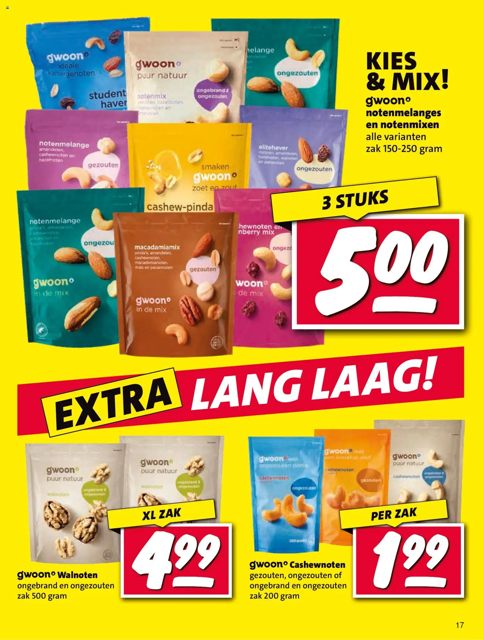 {H1} | Pagina: 17 | Producten: Zak, Haver, Mars, Cashewnoten