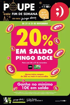 Pré-visualização Pingo Doce Poupe este Fim de Semana válido de 21.11.2025