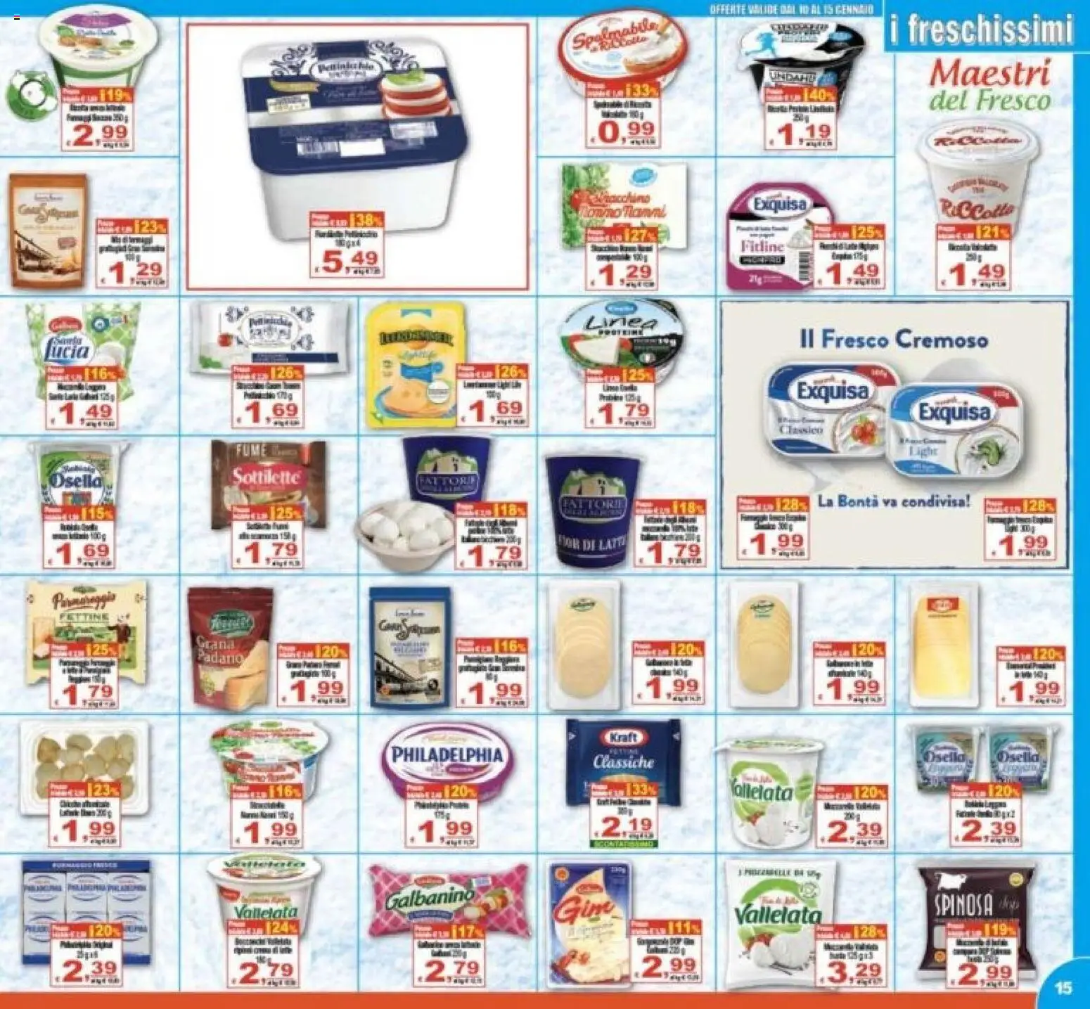 Volantino CTS del 10.01.2026 | Pagina: 15 | Prodotti: Grana Padano