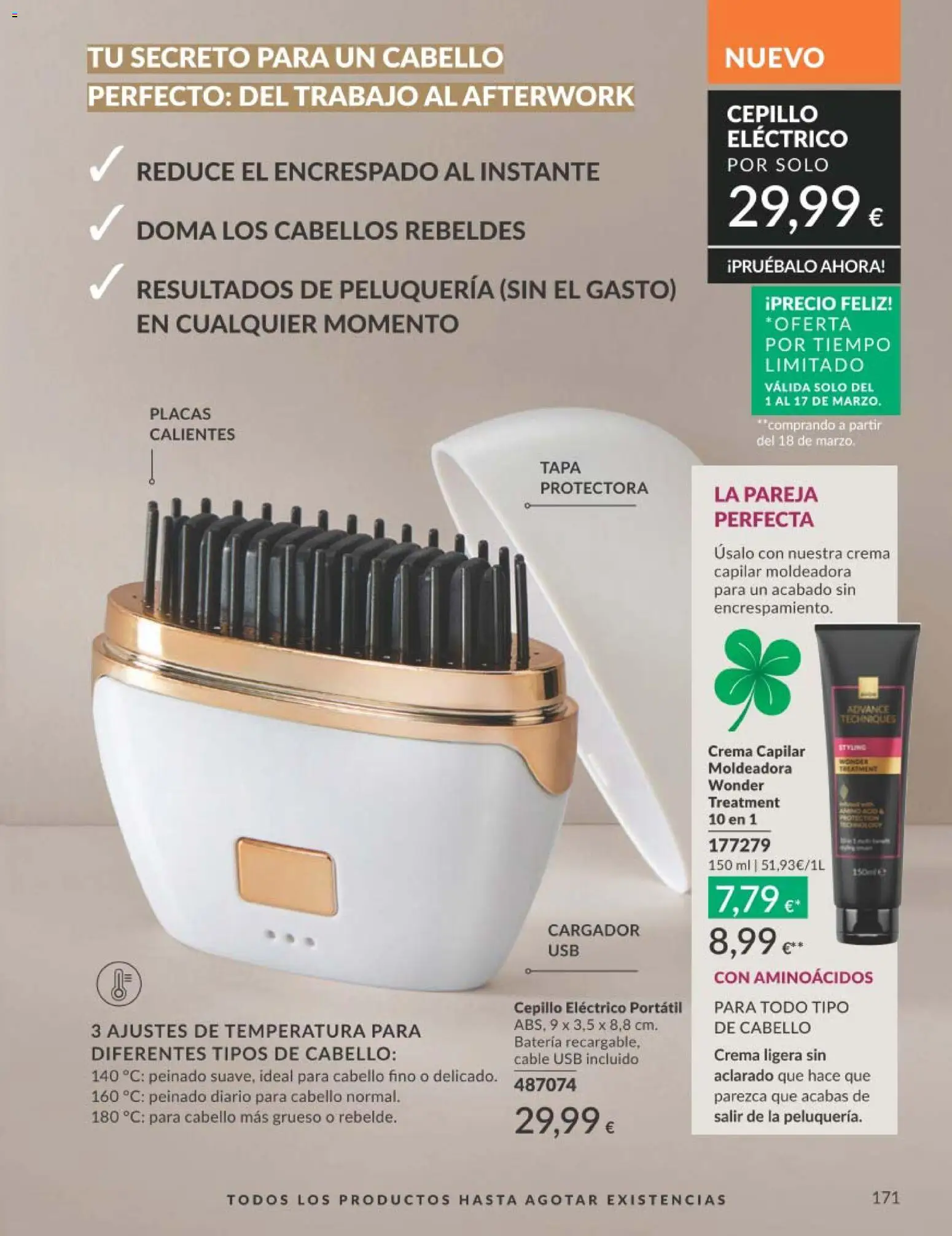 Catálogo AVON campaña 3 │ válido desde el 01.03.2026 | Página: 197 | Productos: Cepillo, Crema, Cable, Batería